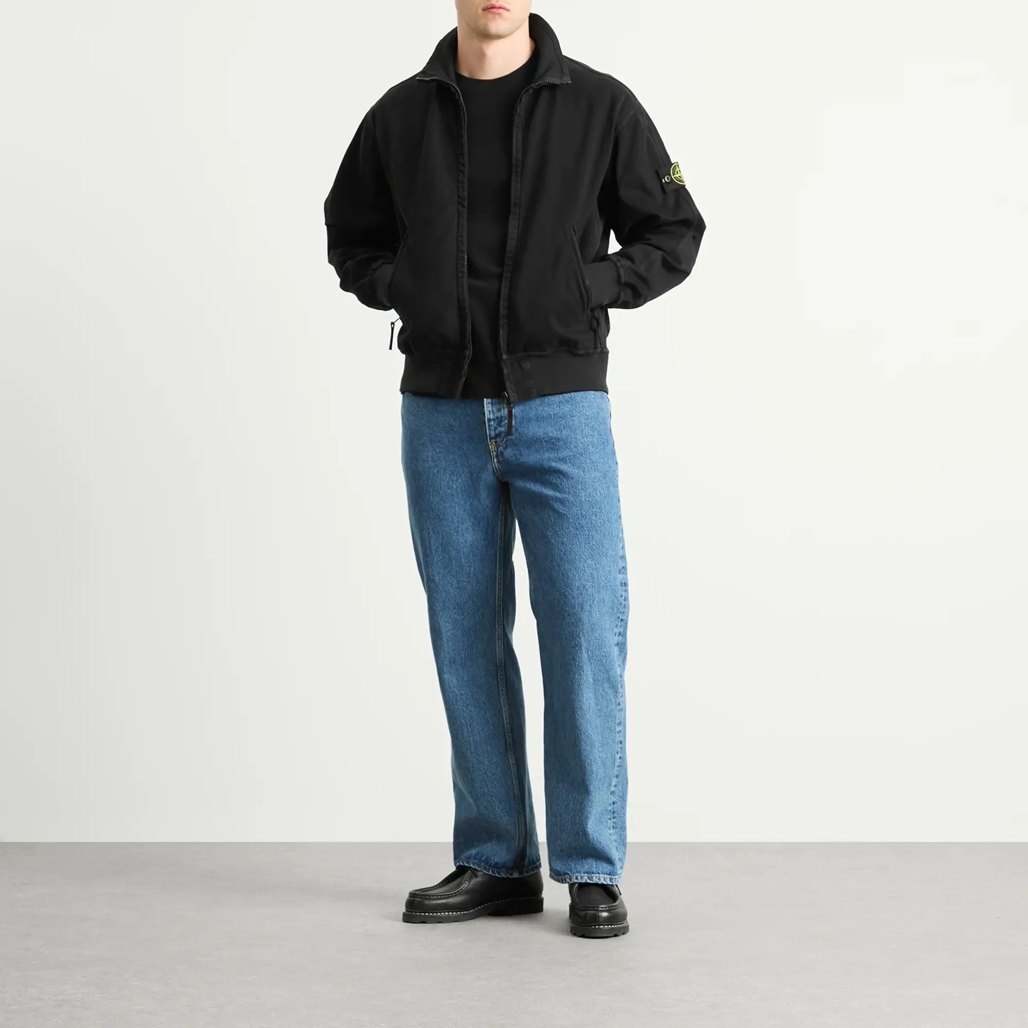 Stone Island Men's Old Effect Harrington Jacket Black