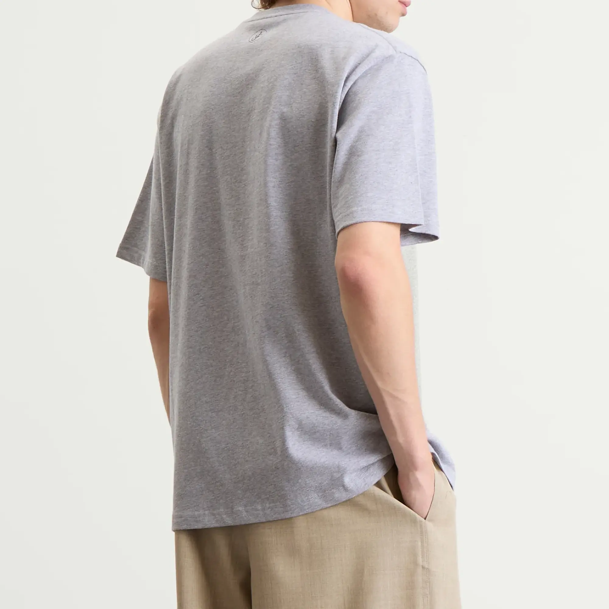 JW Anderson Men's Cafe Scene Printed T-Shirt Grey