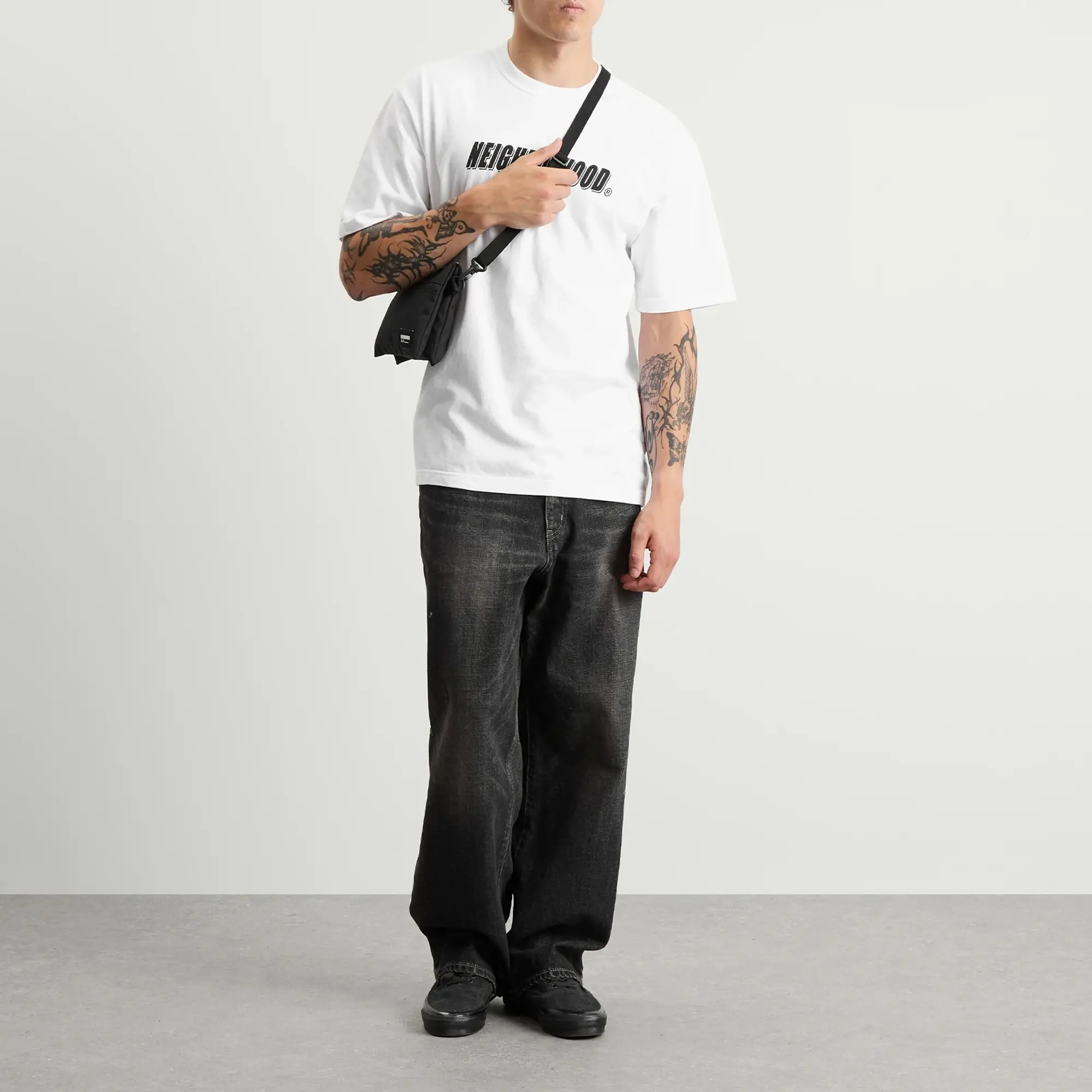 Neighborhood Men's Mini Rectangle Bag Black
