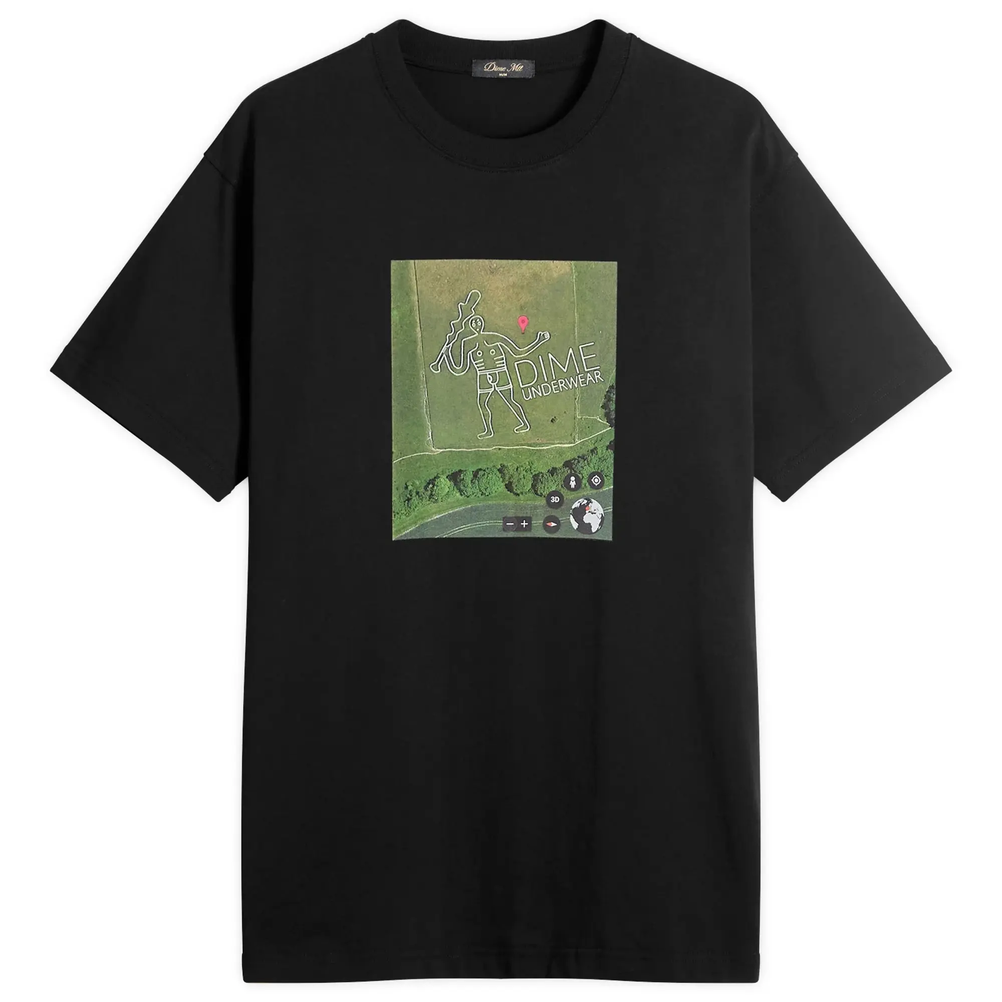 Dime Men's GPS T-Shirt Black
