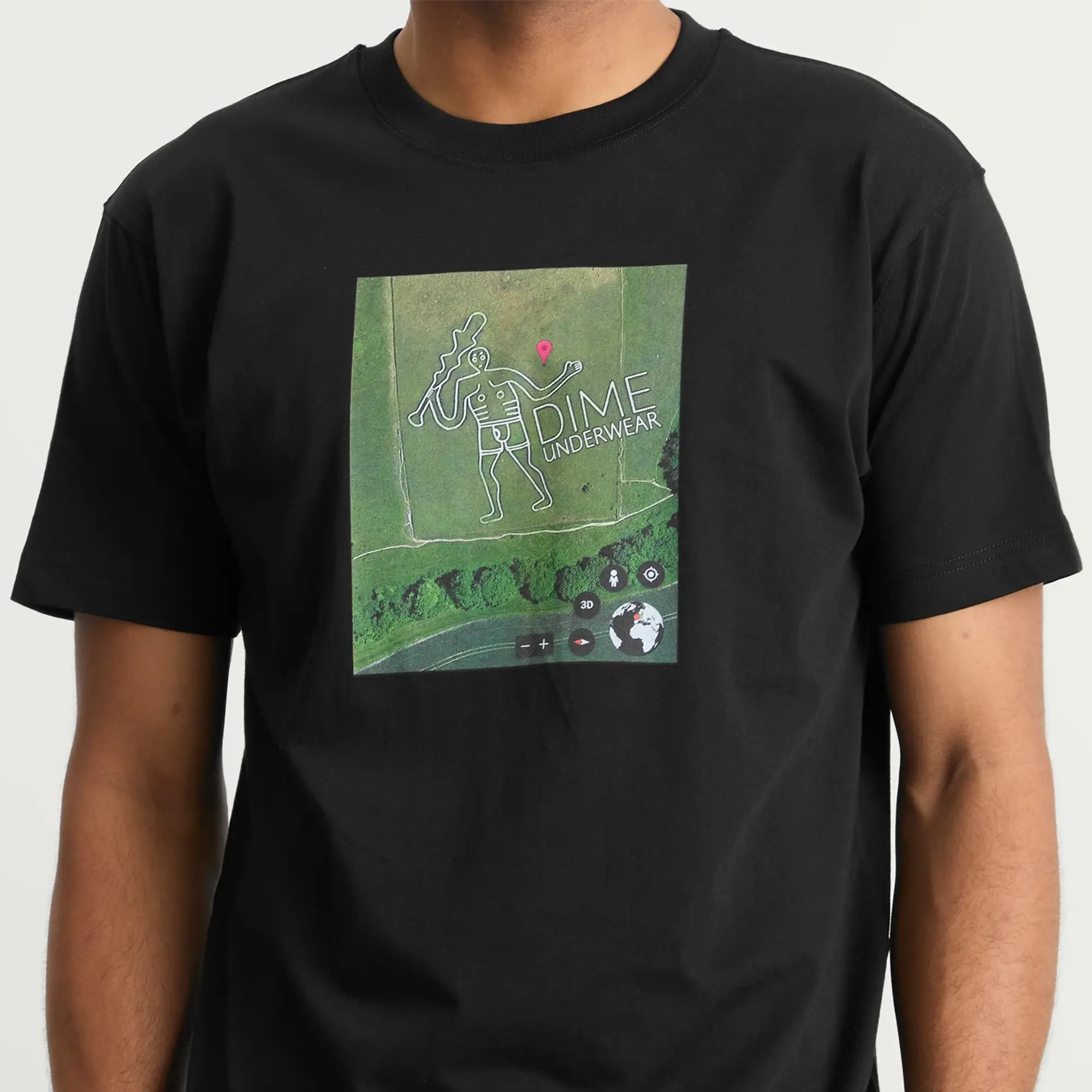 Dime Men's GPS T-Shirt Black
