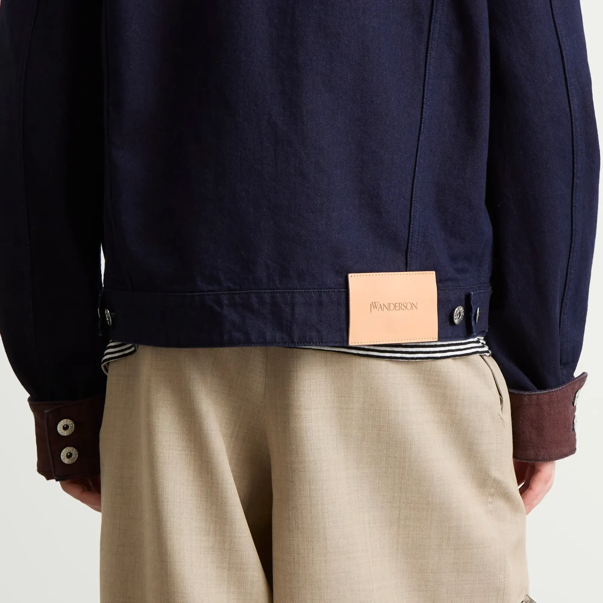 JW Anderson Men's Turn Up Cuff Jacket Blue/Red