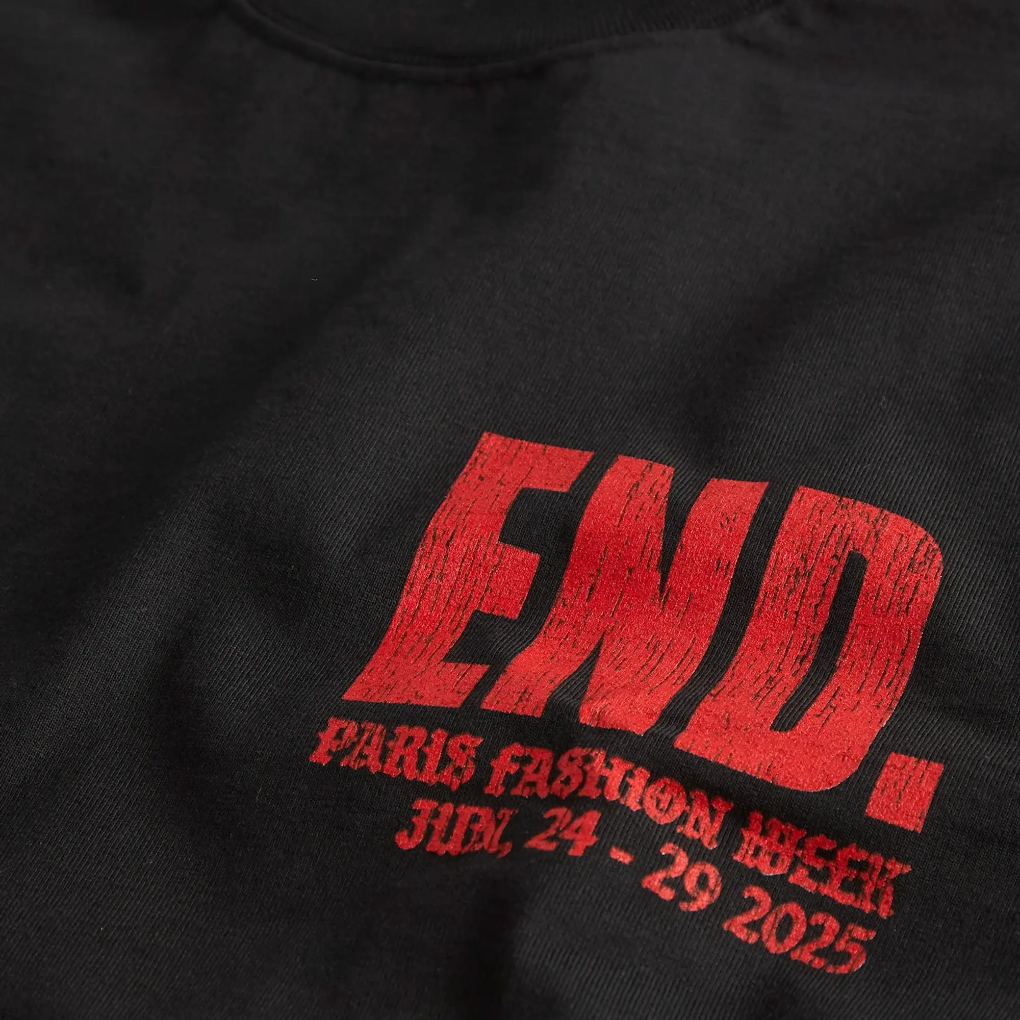 END. SS26 Paris Fashion Week T-Shirt Black