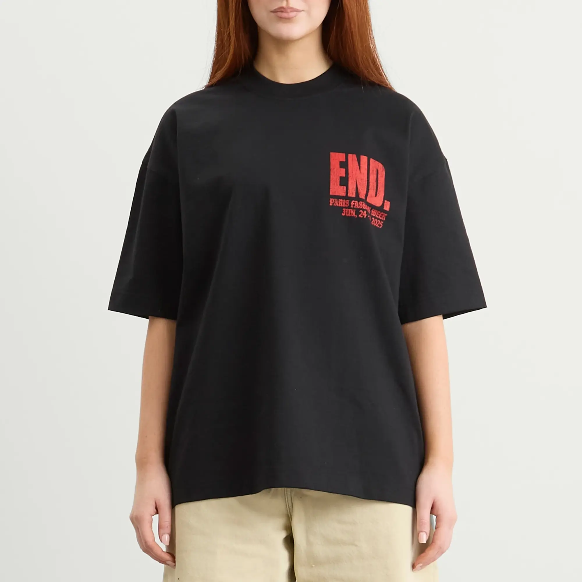END. SS26 Paris Fashion Week T-Shirt Black