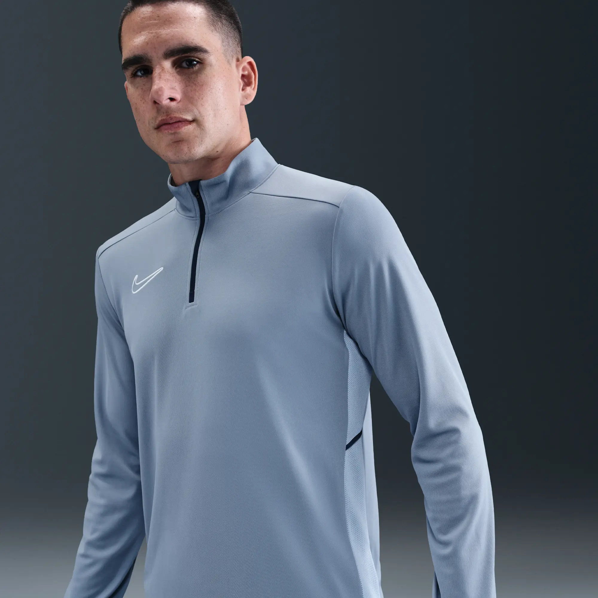 Nike Academy Men's Dri-FIT Football Drill Top - Blue - Polyester