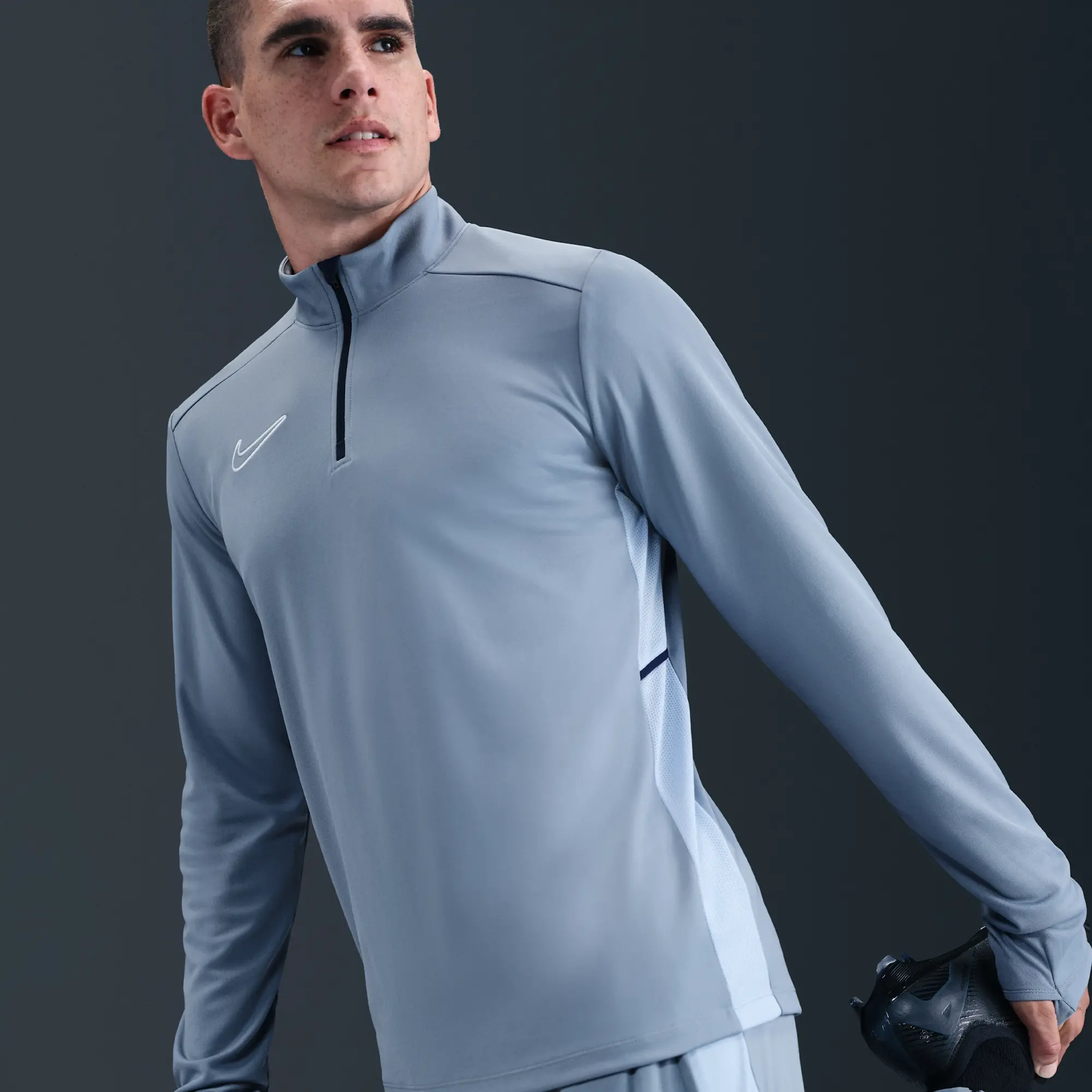 Nike Academy Men's Dri-FIT Football Drill Top - Blue - Polyester