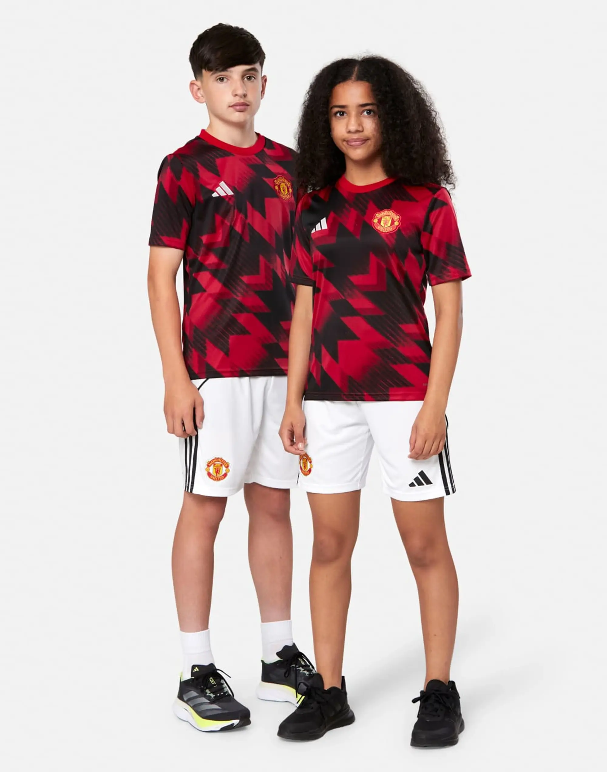 Kids' adidas Manchester United Pre Match T-Shirt in Red 