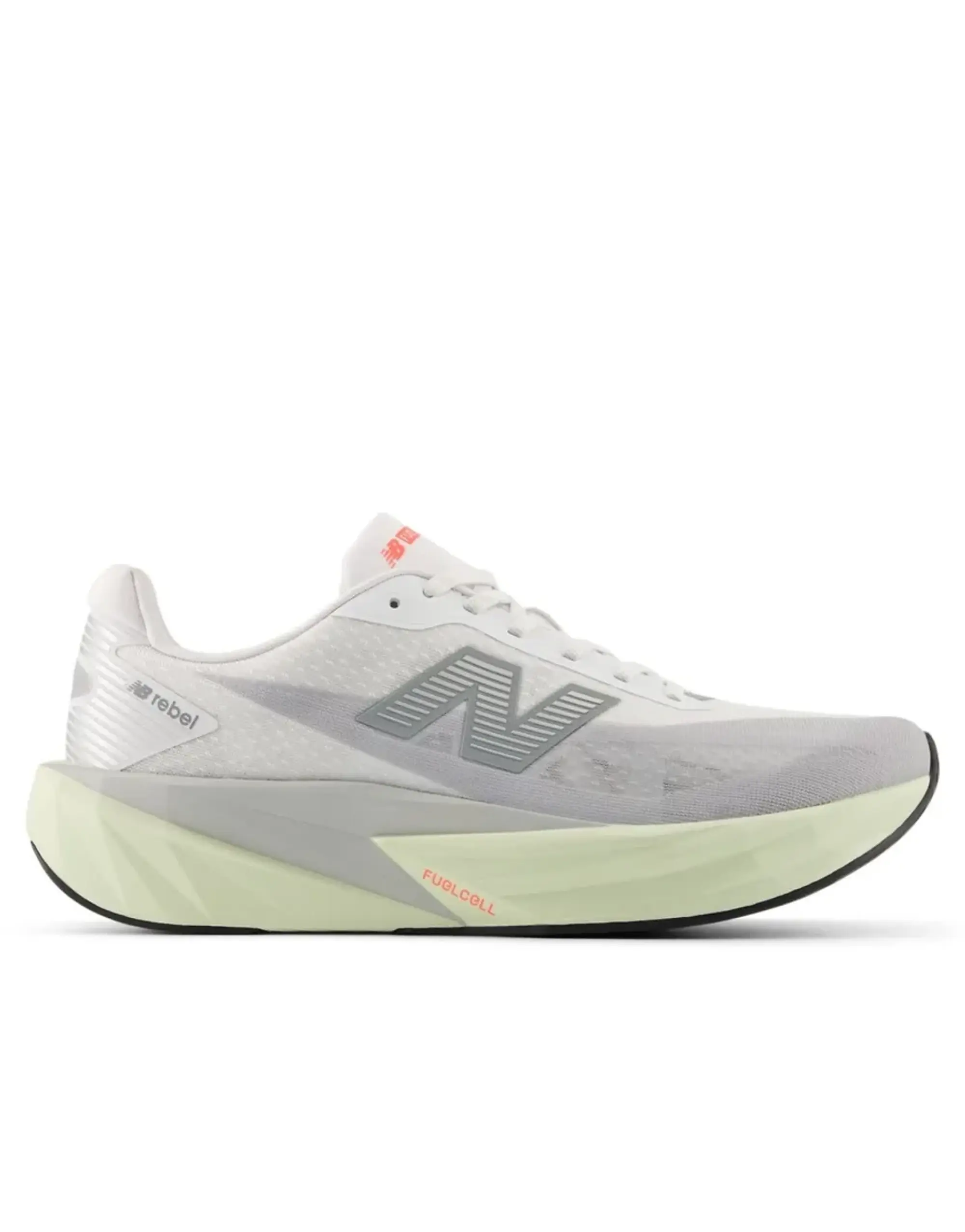 New Balance Men's FuelCell Rebel v5 in Grey/White Synthetic