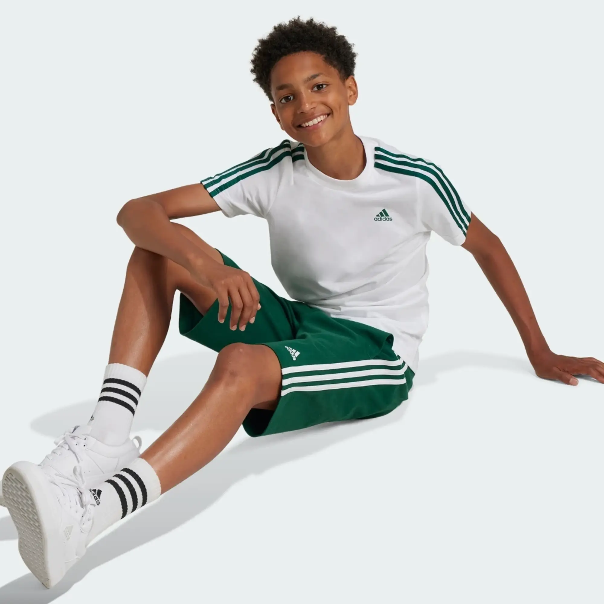adidas Essentials 3-Stripes Cotton T-Shirt