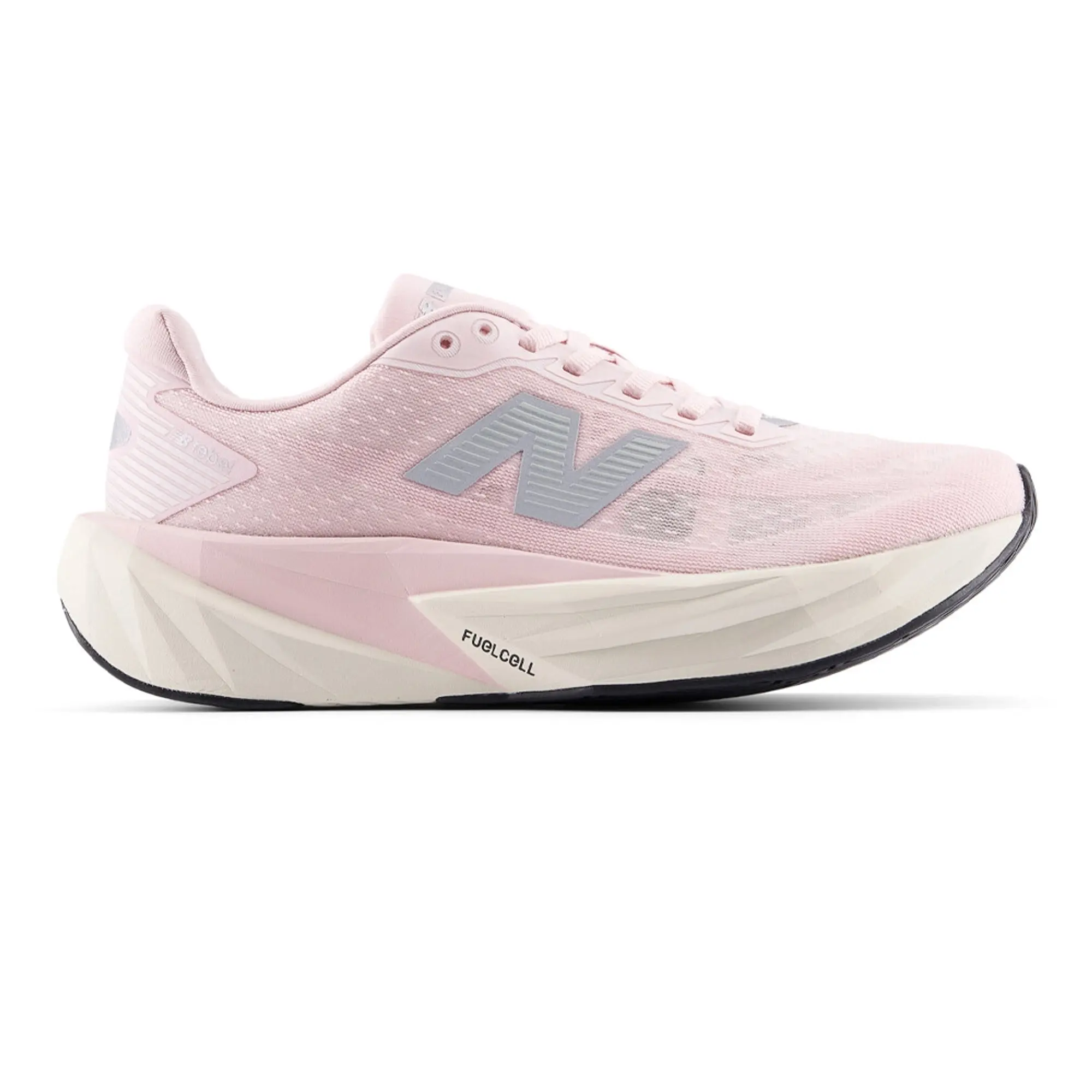 New Balance Women's FuelCell Rebel v5 in Pink/Grey/Beige Synthetic