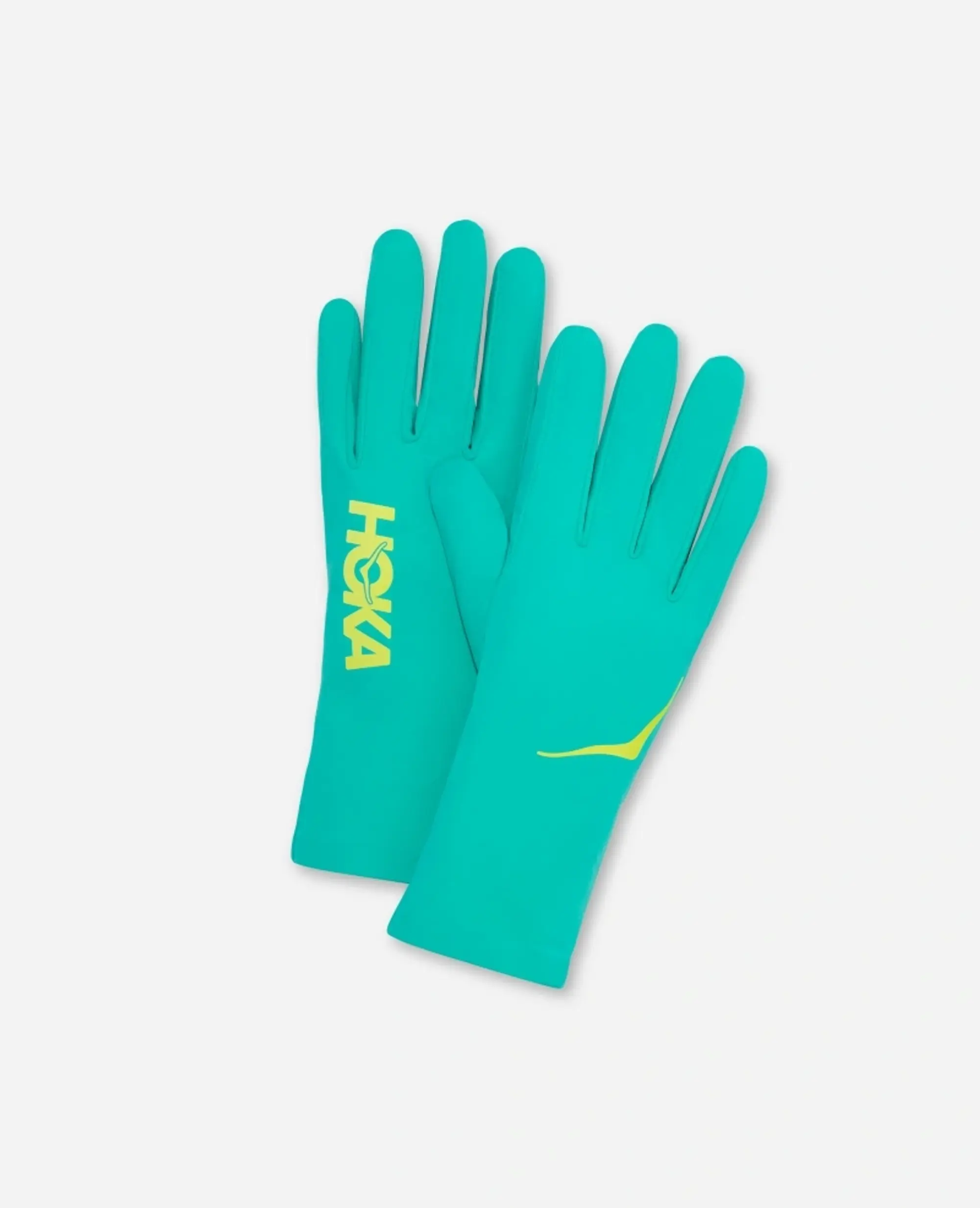Hoka Airolite Run Gloves In Electric Aqua