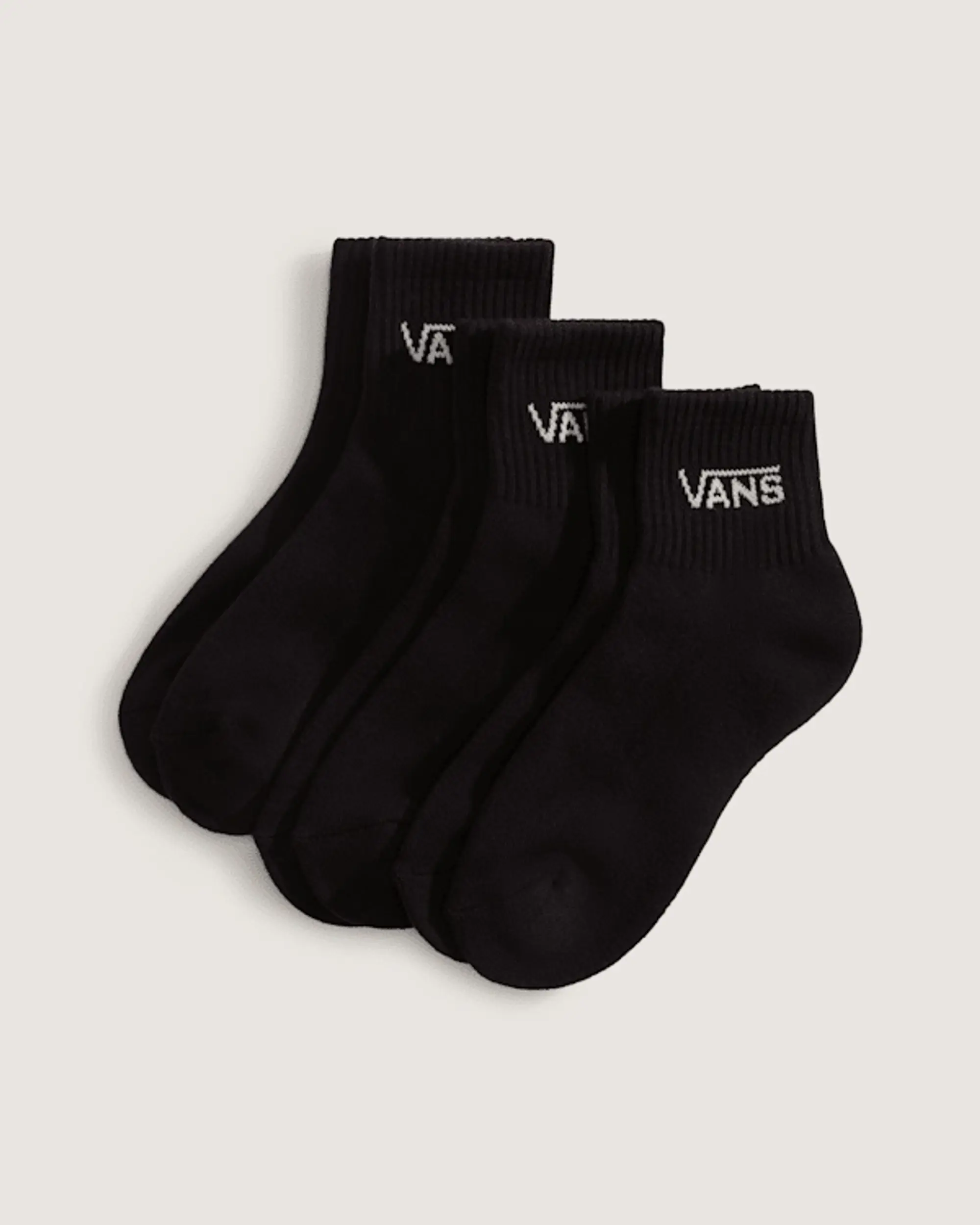 Vans - Kids Classic Half Crew Socks (3 Pairs), Black