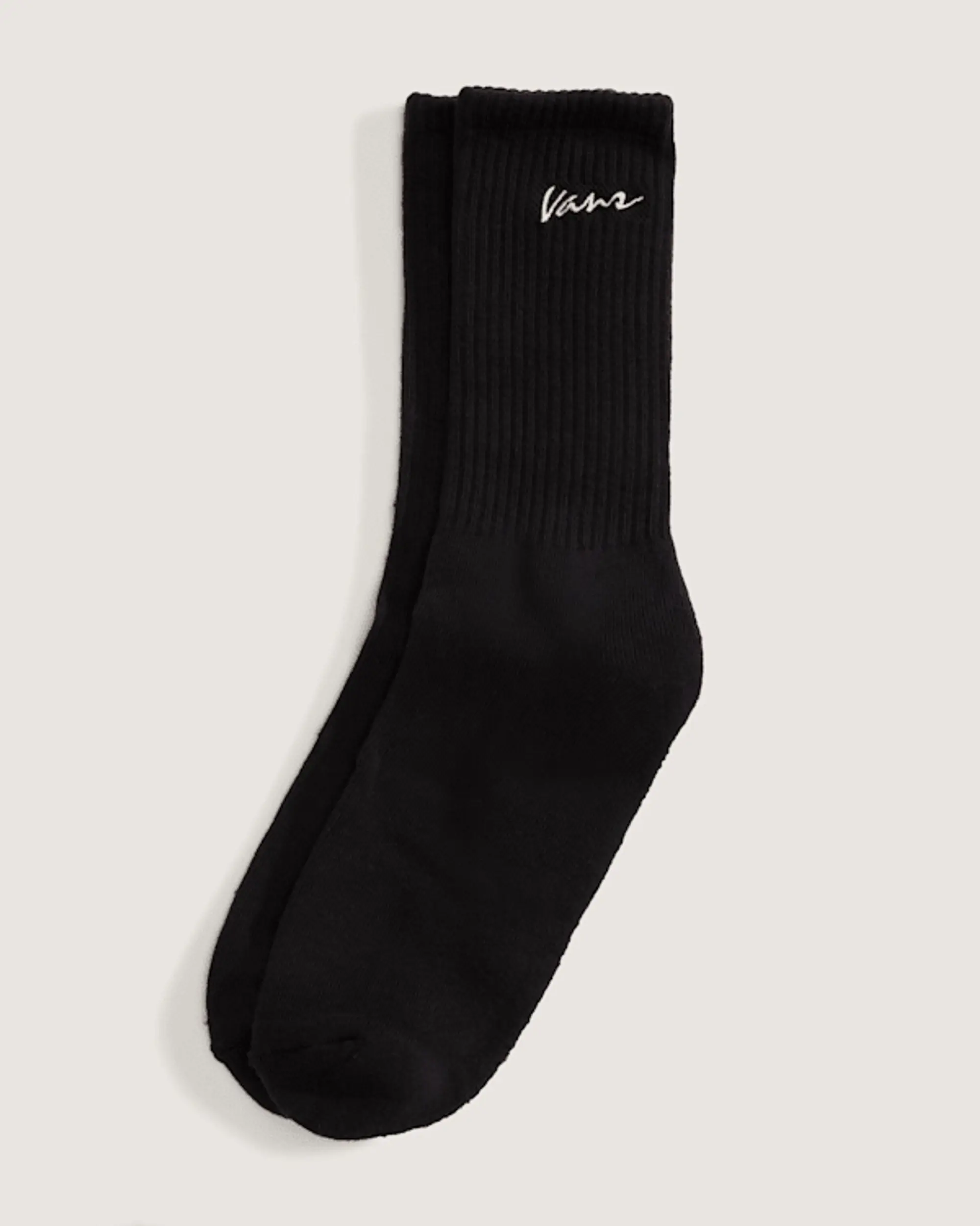 Vans - Classic Script Crew Socks (1 Pair), Man, Black