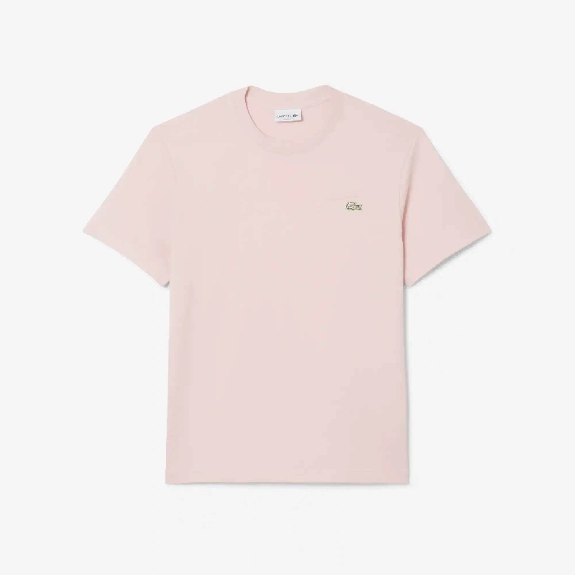 Lacoste Heavy Jersey Embroidered Signature T-shirt - Light Pink
