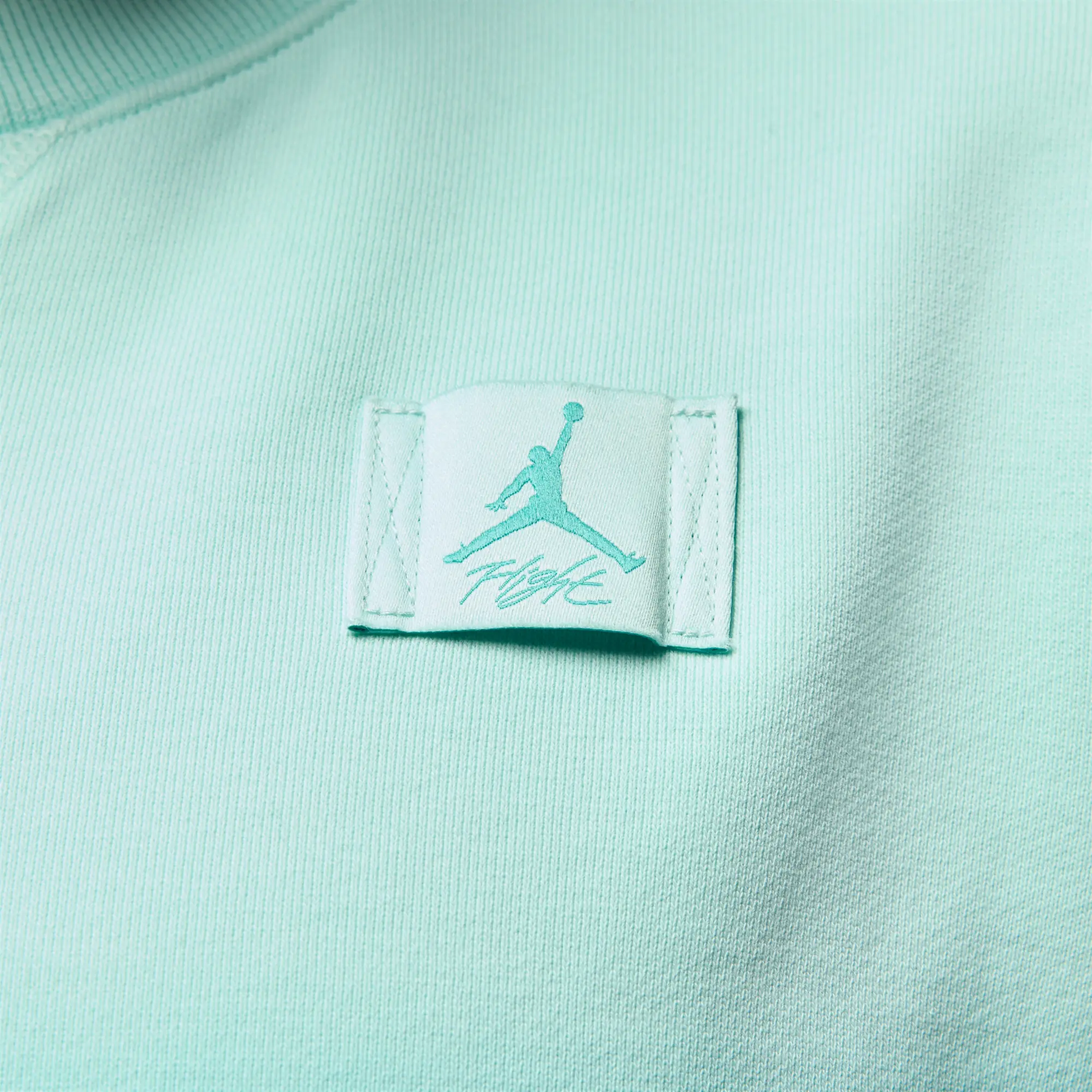 Nike Jordan Flight Fleece Women's French Terry Crew-Neck Sweatshirt - Green - Cotton/Polyester