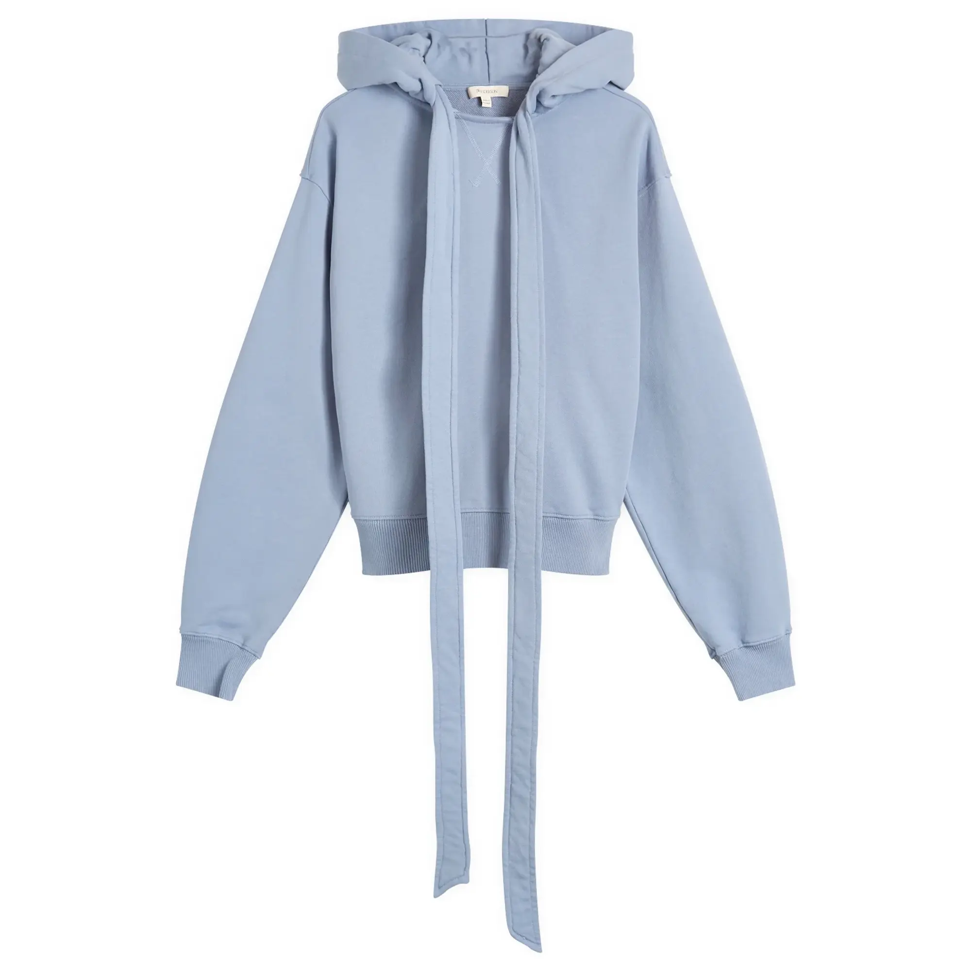 JW Anderson Women's Tied Bow Hoodie Steel Blue
