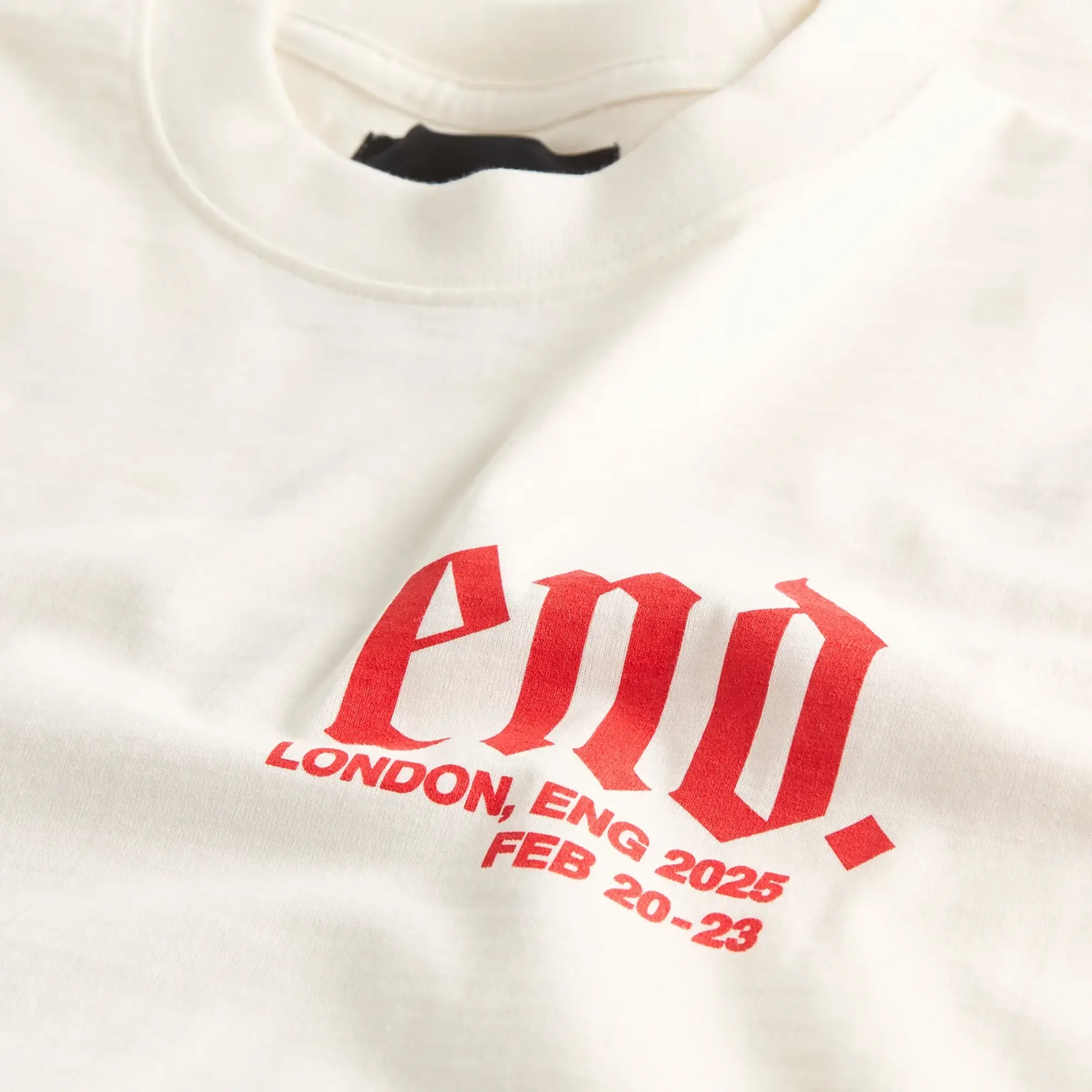 END. SS26 London Fashion Week T-Shirt Ecru