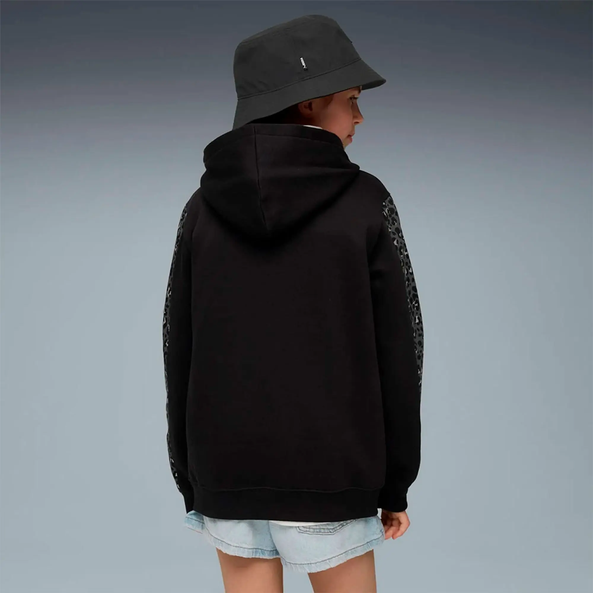 PUMA Essentials Graphic Animal Hoodie Youth, Black