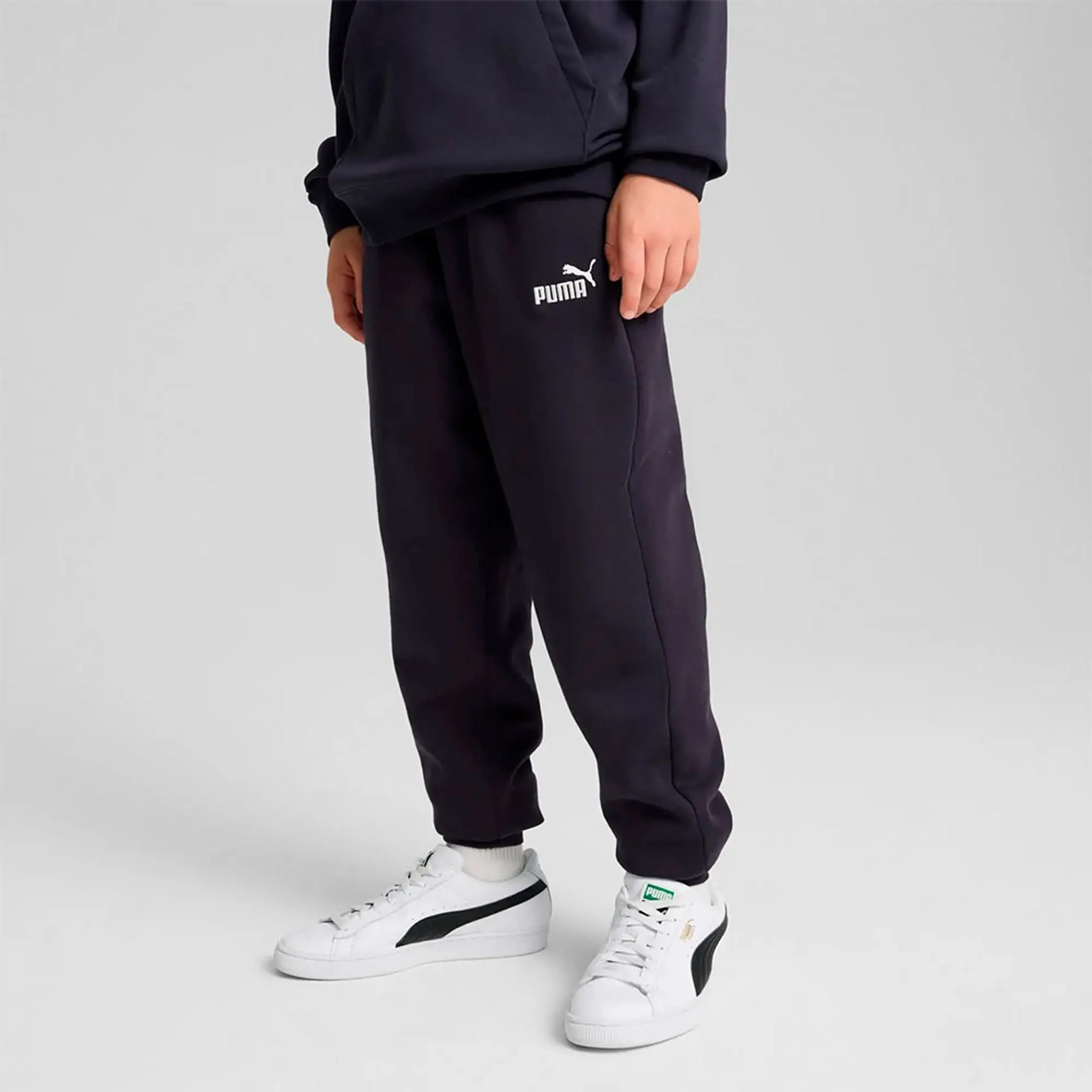 PUMA Ess No. 1 Logo Fleece Sweatpants Youth, Dark Blue