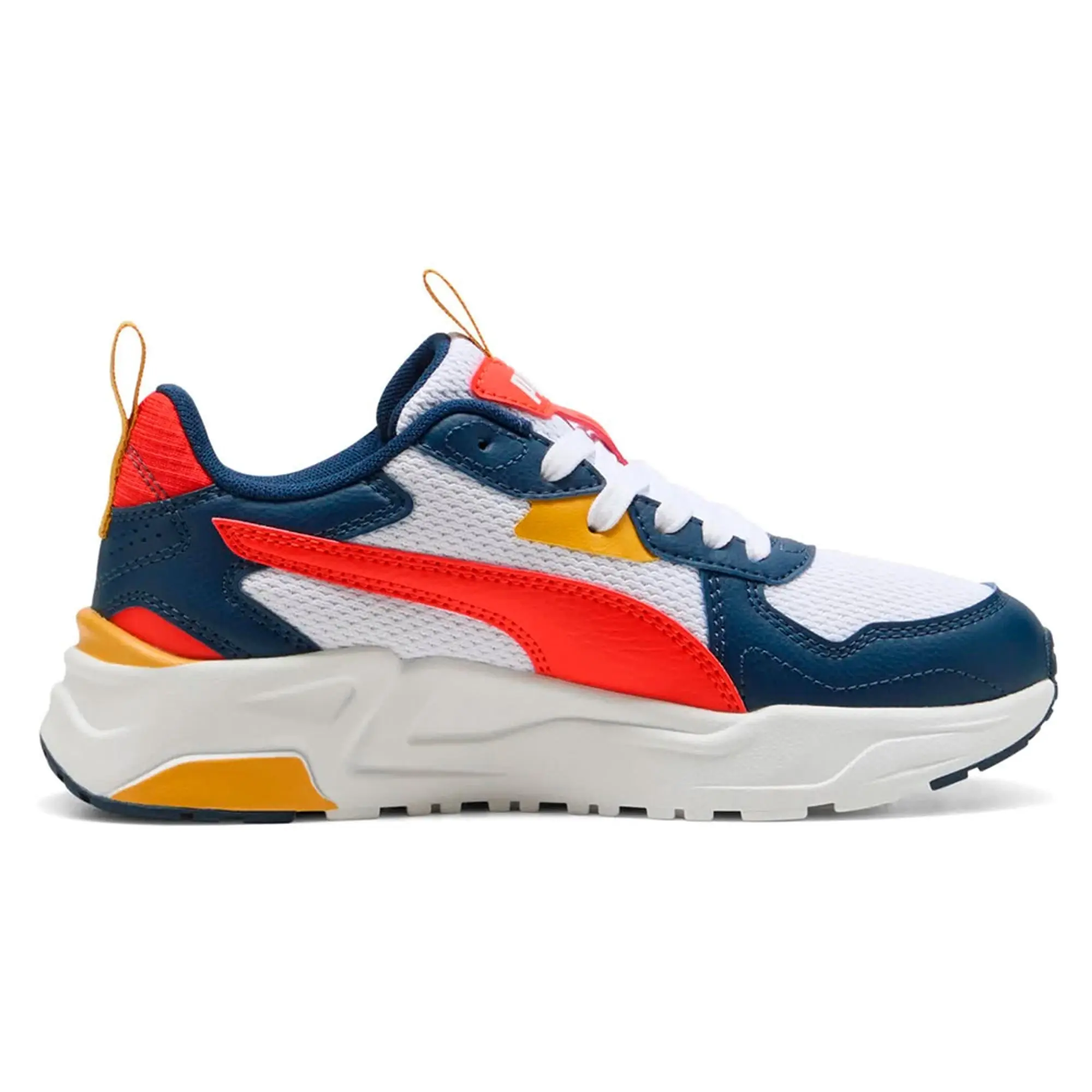 PUMA Trinity Lite Sneakers Youth, White/Fierce Red/Persian Blue
