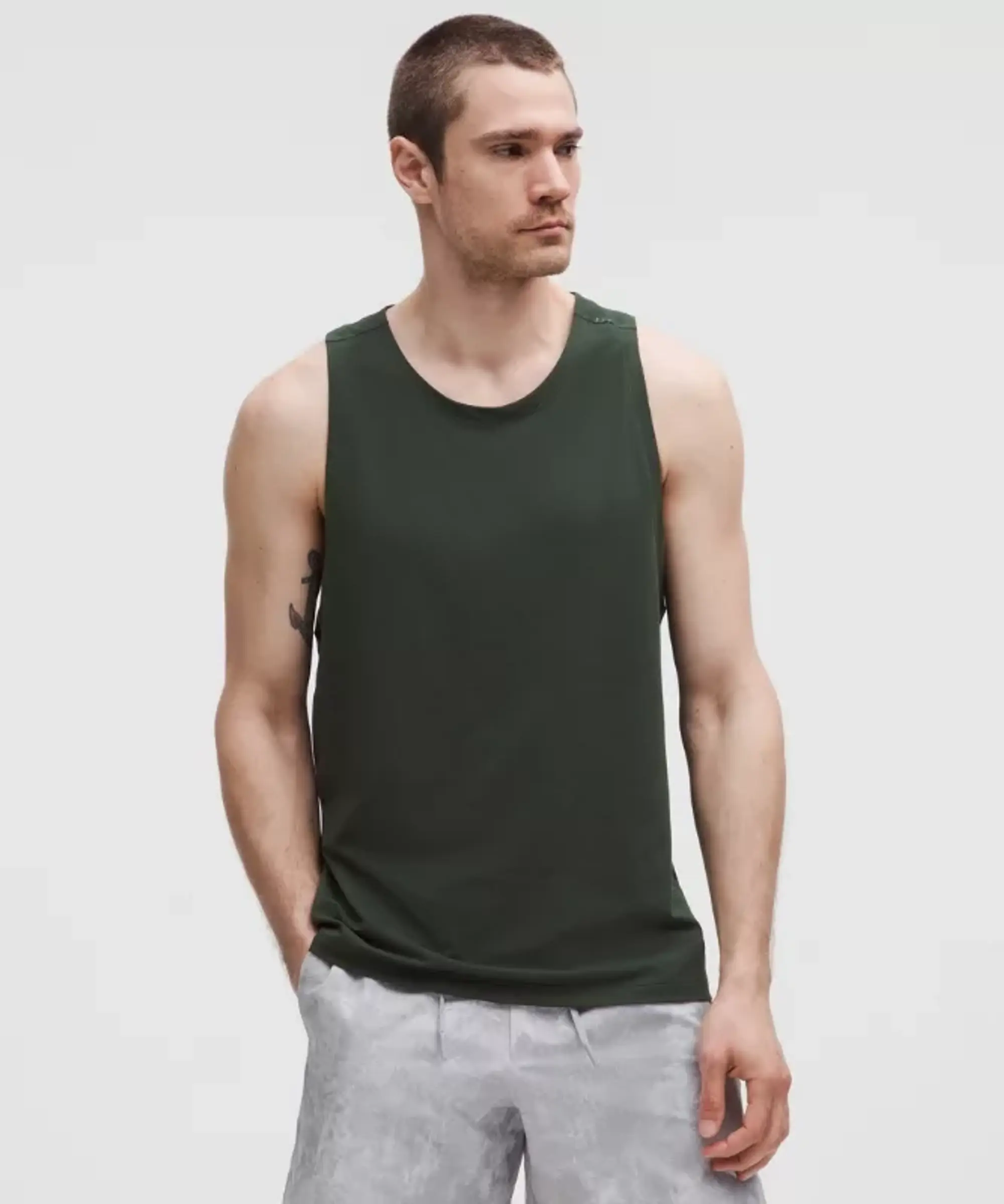 lululemon – Men's Zeroed In Tank Top – Color Green – Size L