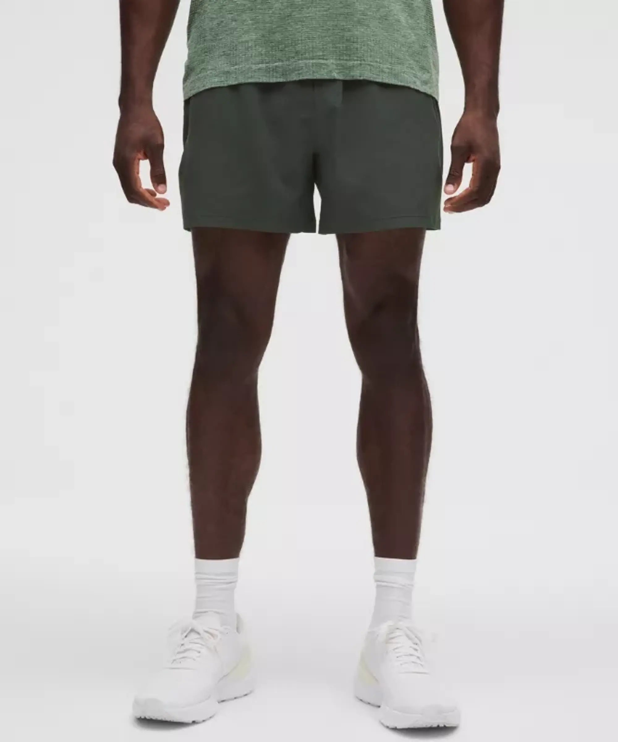 lululemon – Men's Pace Breaker Linerless Shorts – 5" – Color Green – Size L