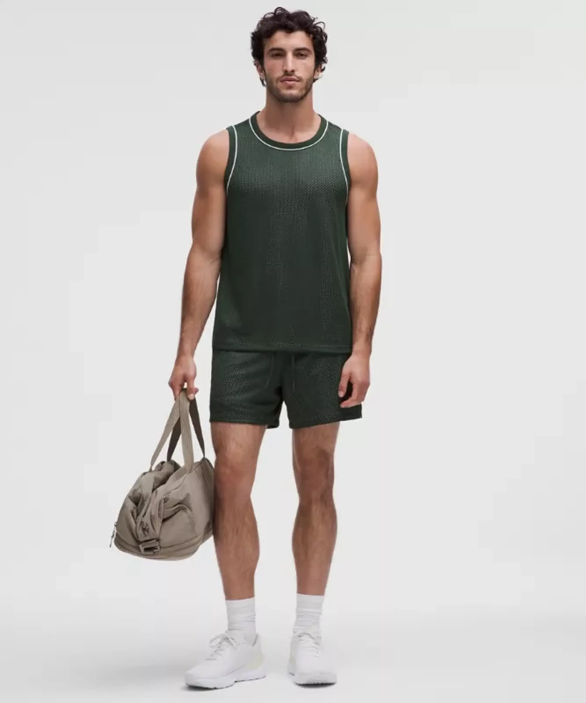 lululemon – Men's Double-Layered Linerless Shorts – 5" – Color Green – Size L