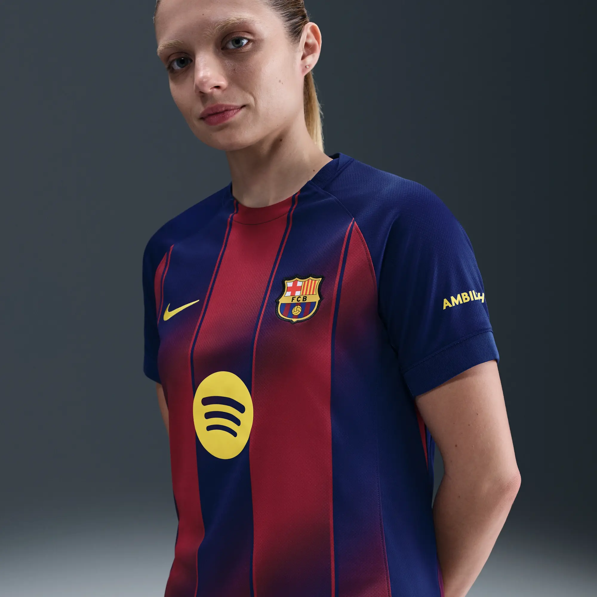 F.C. Barcelona 2025/26 Stadium Home Women's Nike Dri-FIT Football Replica Shirt - Blue - Sustainable Materials