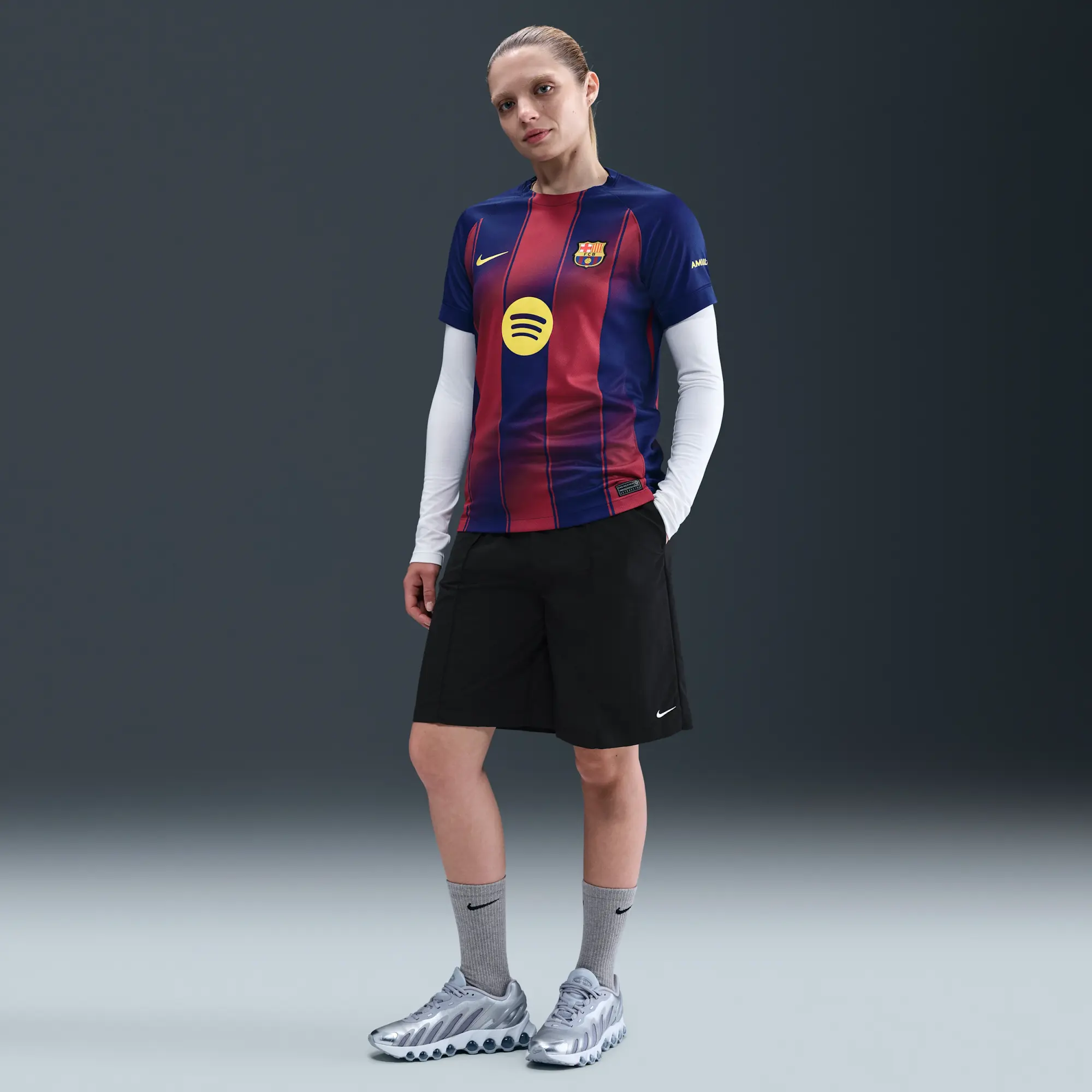 F.C. Barcelona 2025/26 Stadium Home Women's Nike Dri-FIT Football Replica Shirt - Blue - Sustainable Materials