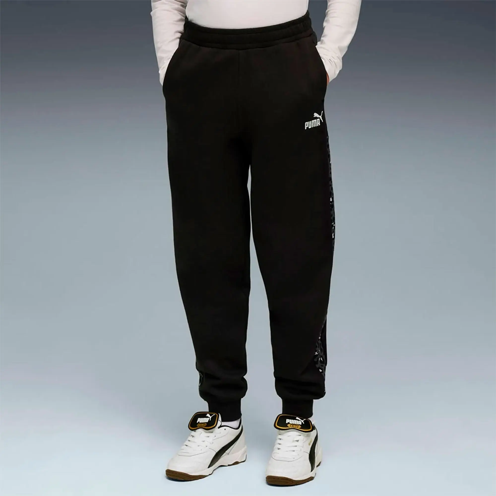 PUMA Essentials Graphic Animal High-Waist Sweatpants Youth, Black