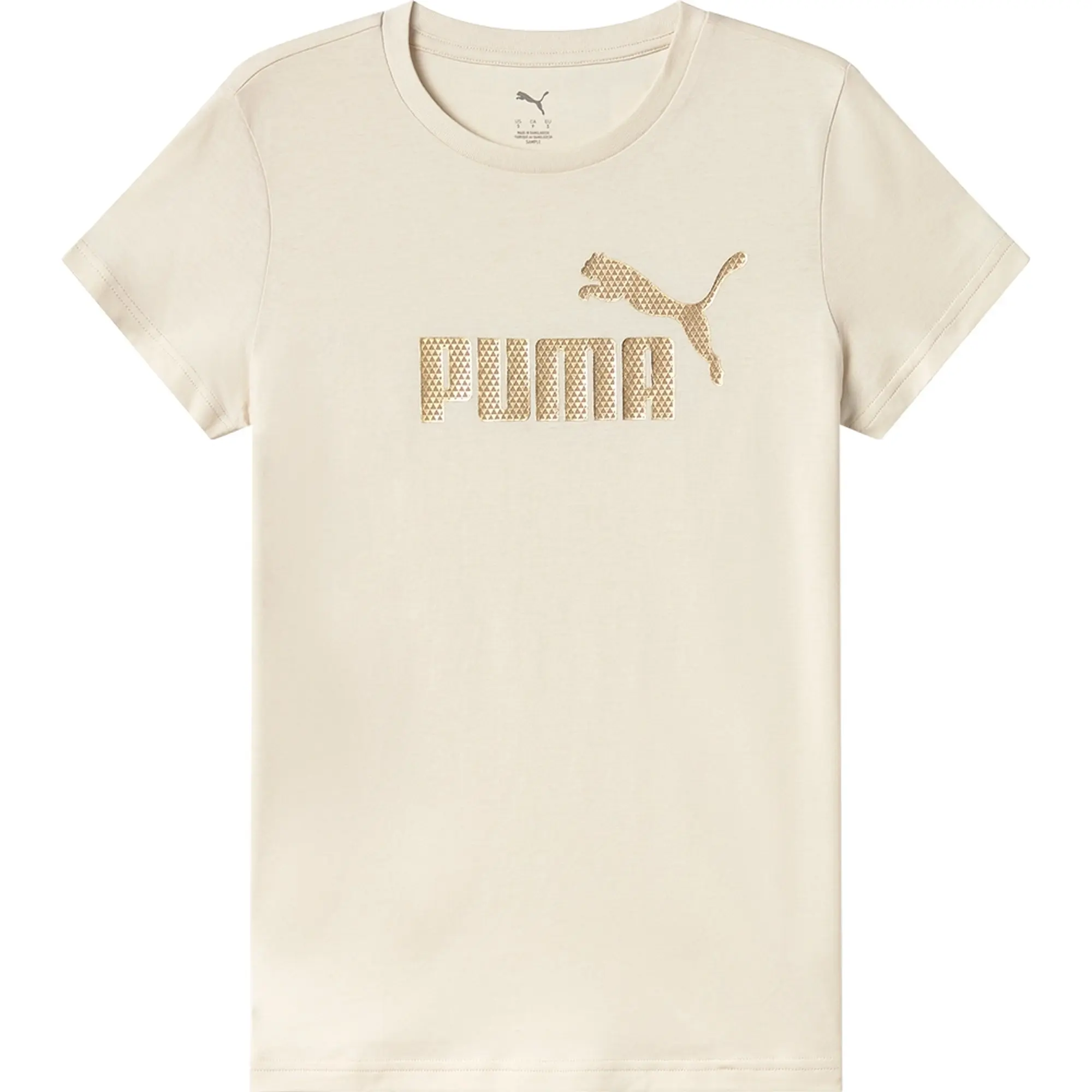 Puma Essential + Textured Foil Big Logo Short Sleeve T-shirt