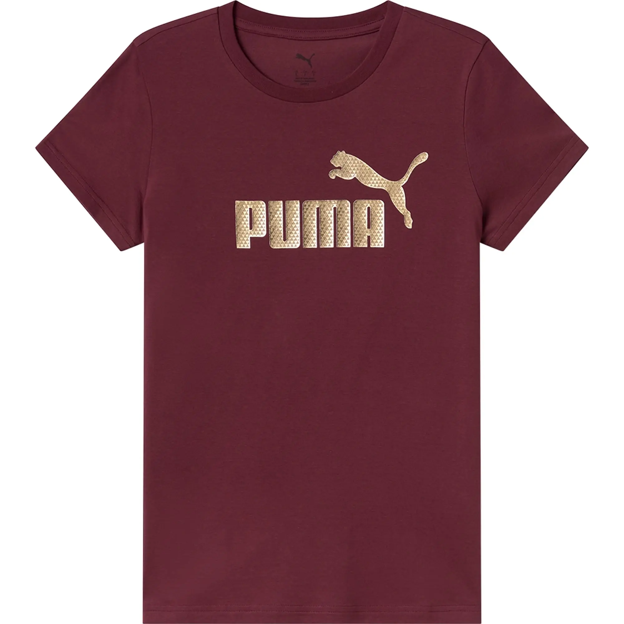Puma Essential + Textured Foil Big Logo Short Sleeve T-shirt