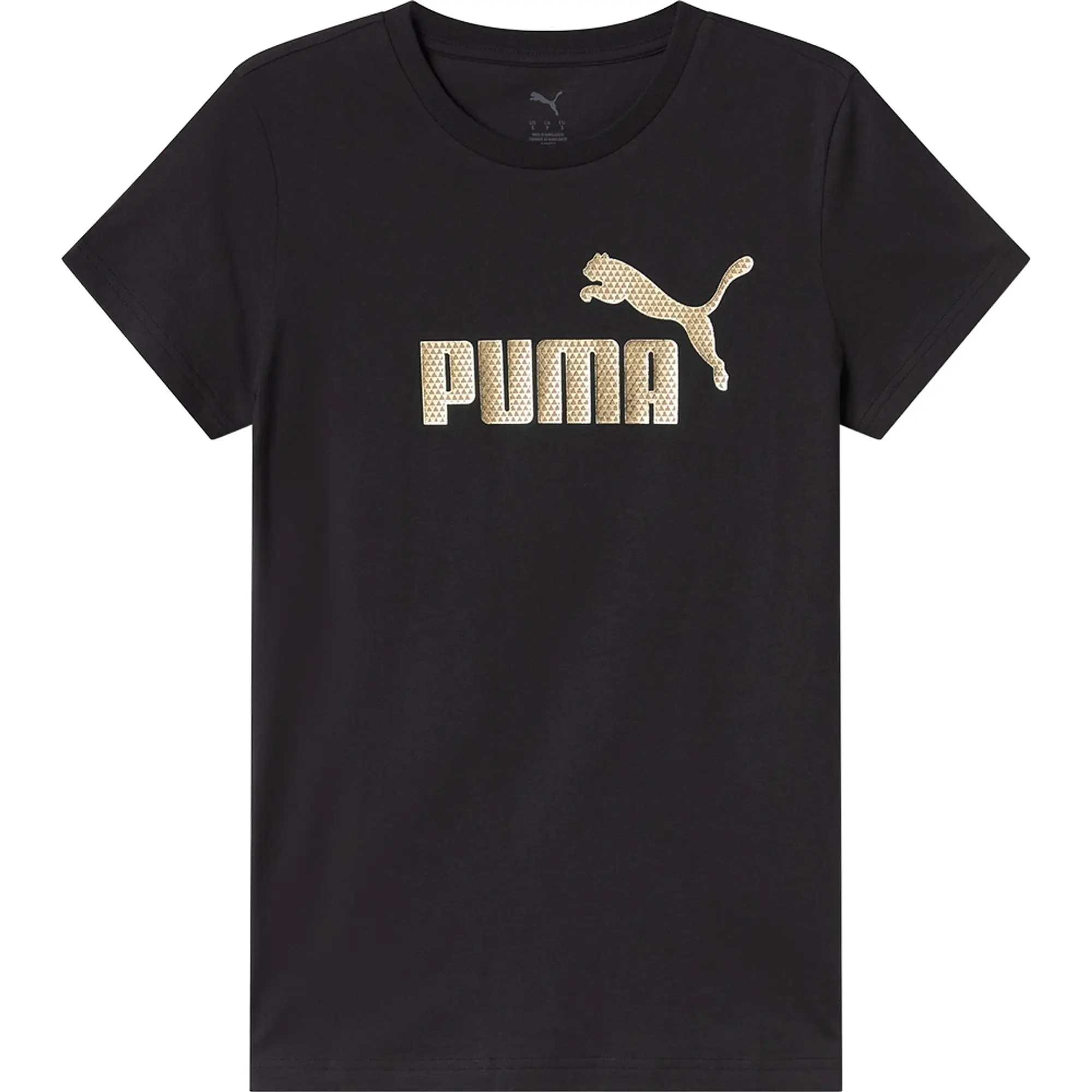 Puma Essentials+ Textured Foil Big Logo Short Sleeve T-shirt