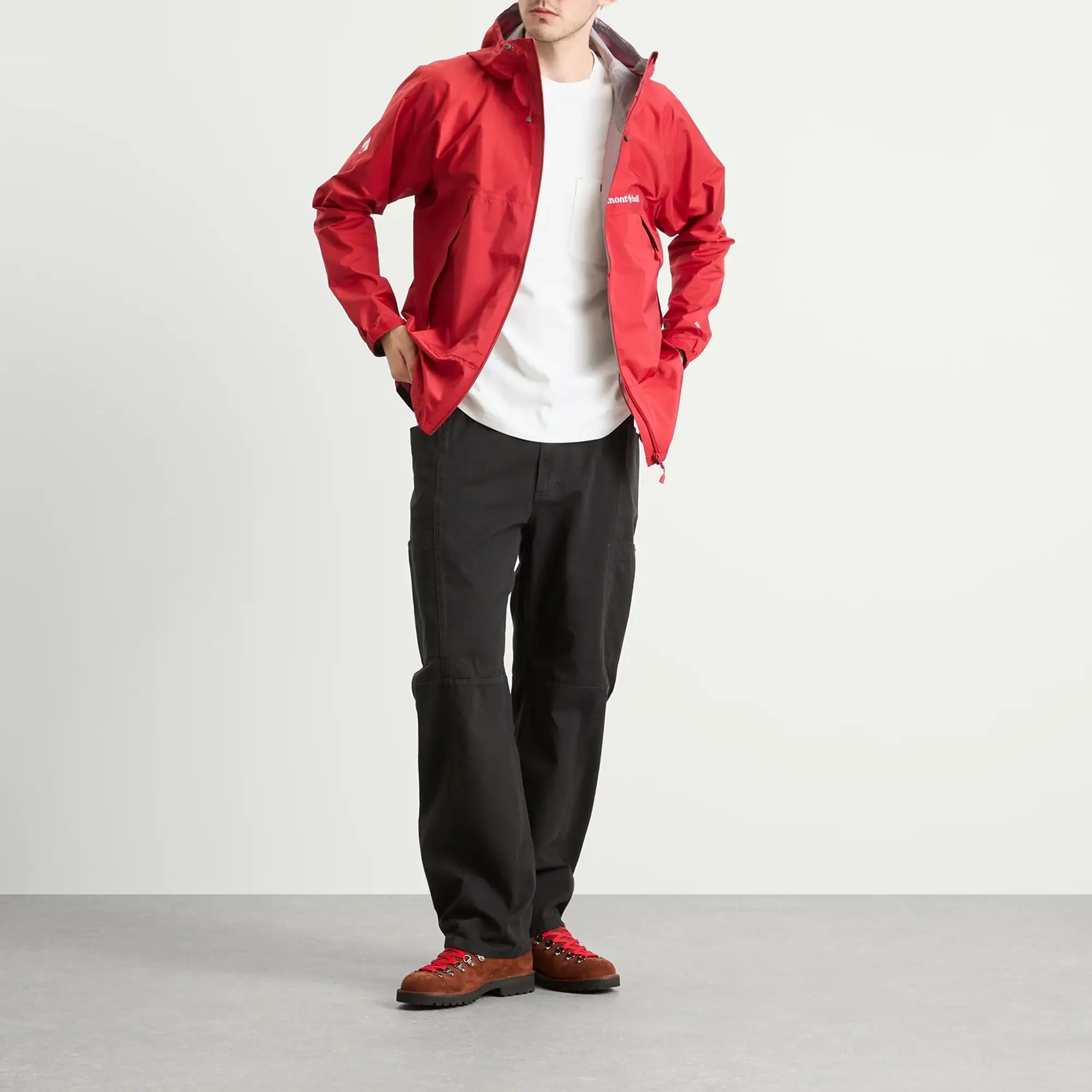 Montbell Men's Thunder Pass Jacket Red Brick