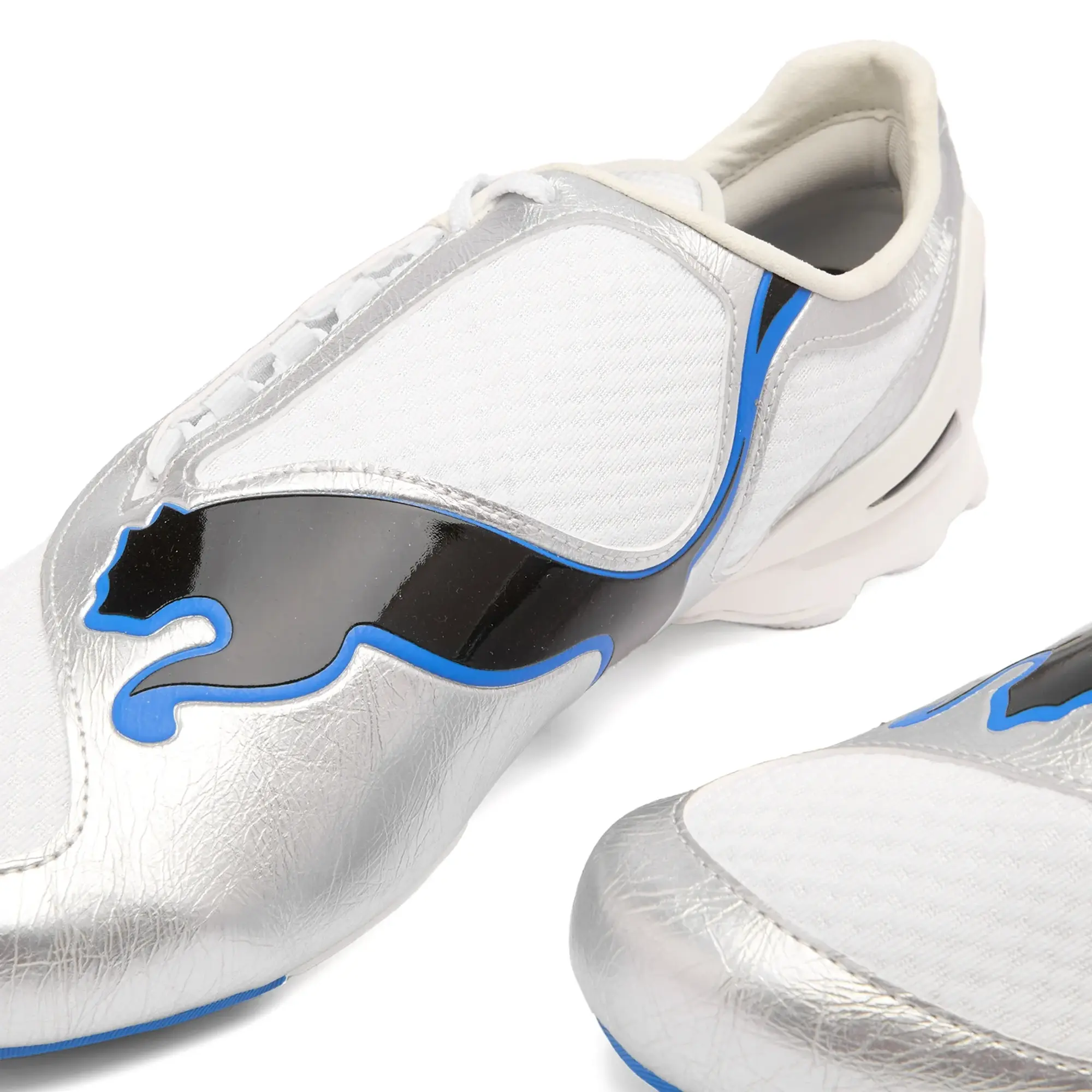 PUMA V-S1 Metallic Sneakers Unisex, White/Silver
