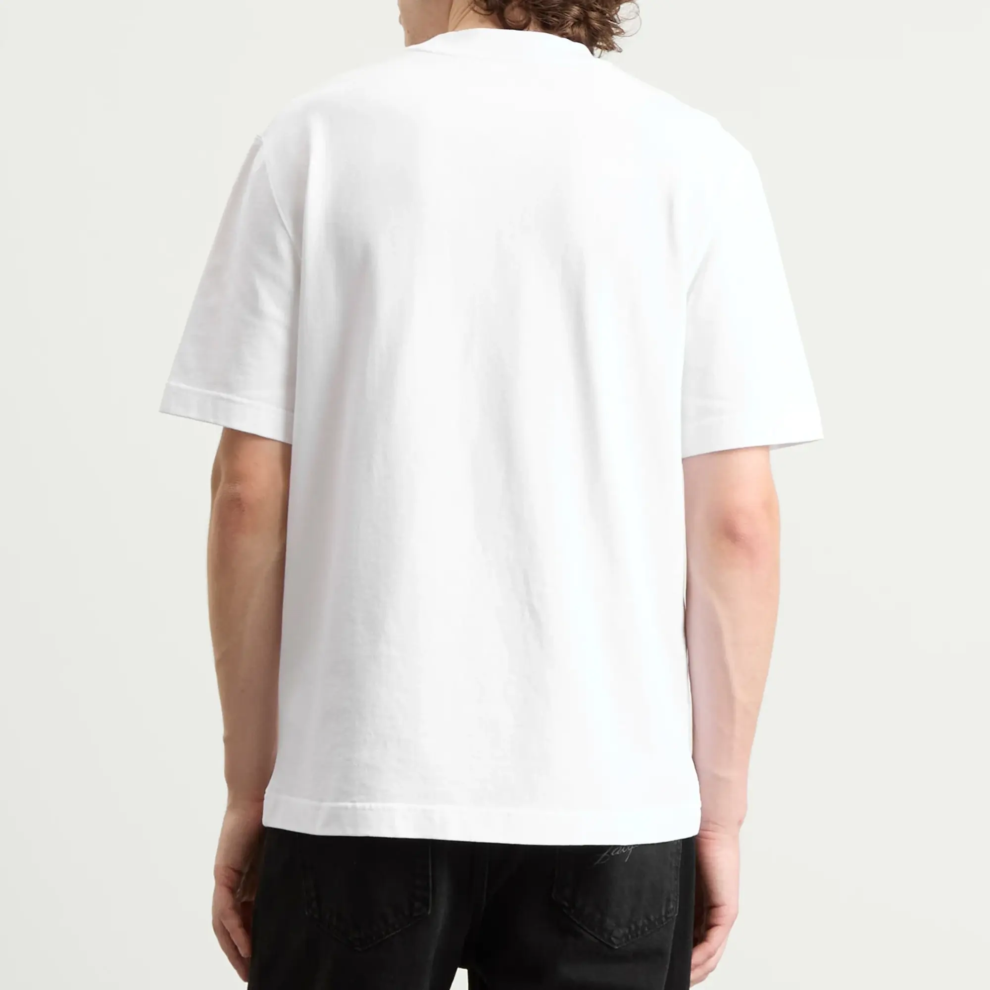 Jacquemus Men's Grosgrain Logo T-Shirt White