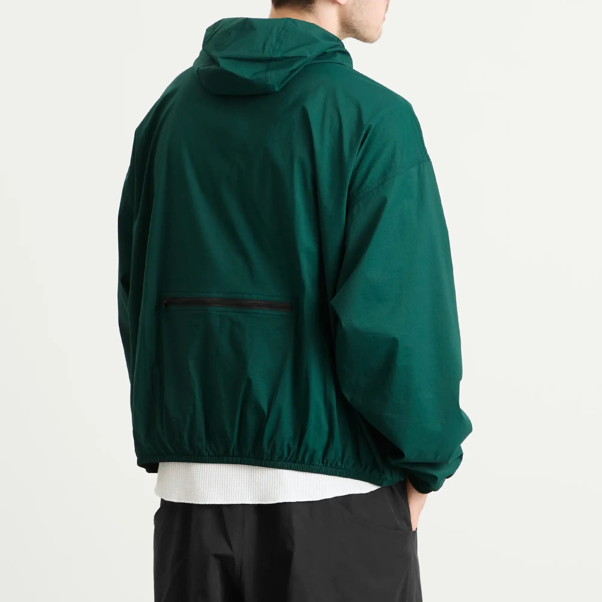 The North Face Men's Redbox Packable Hooded Wind Jacket Hunter Green