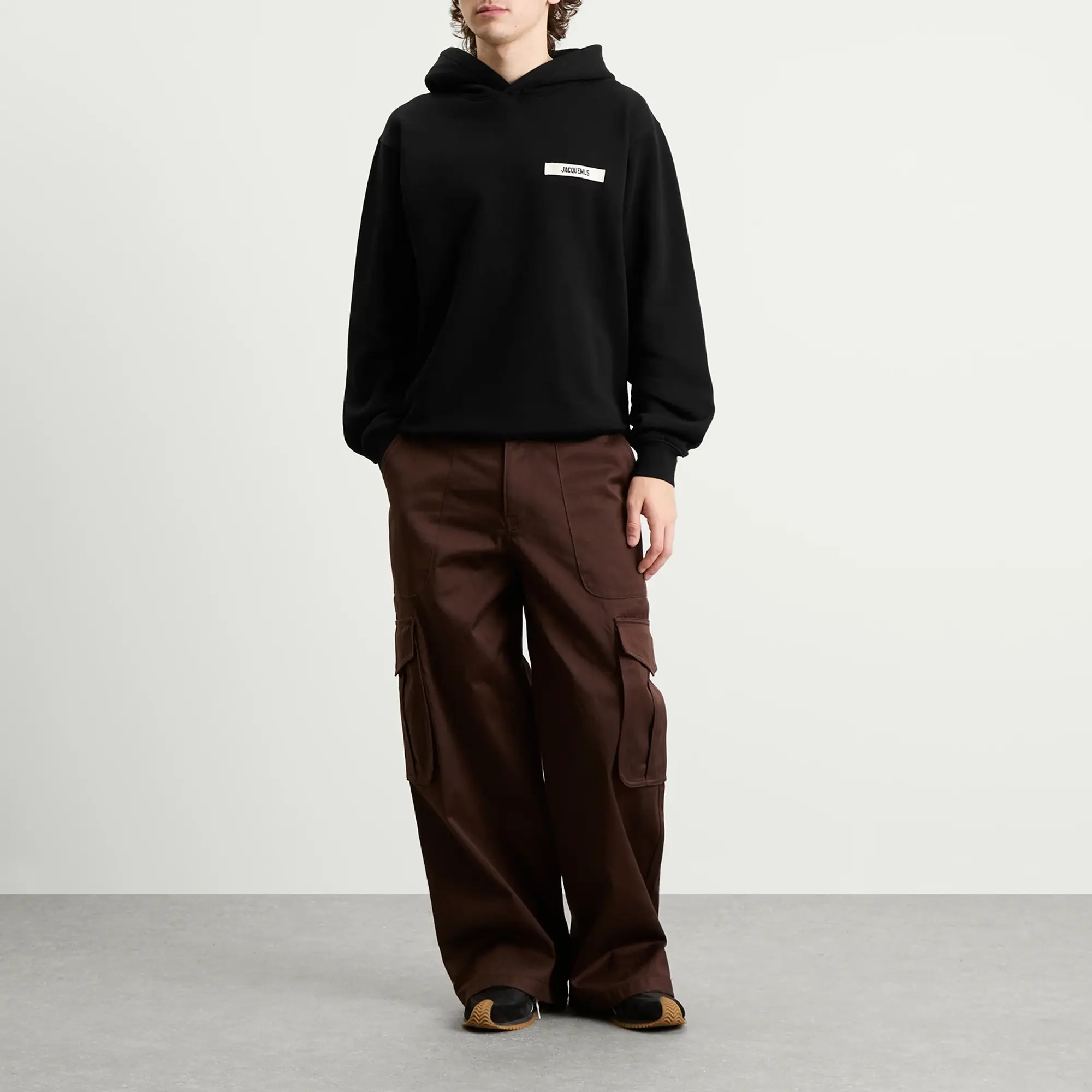 Jacquemus Men's Grosgrain Hoodie Black
