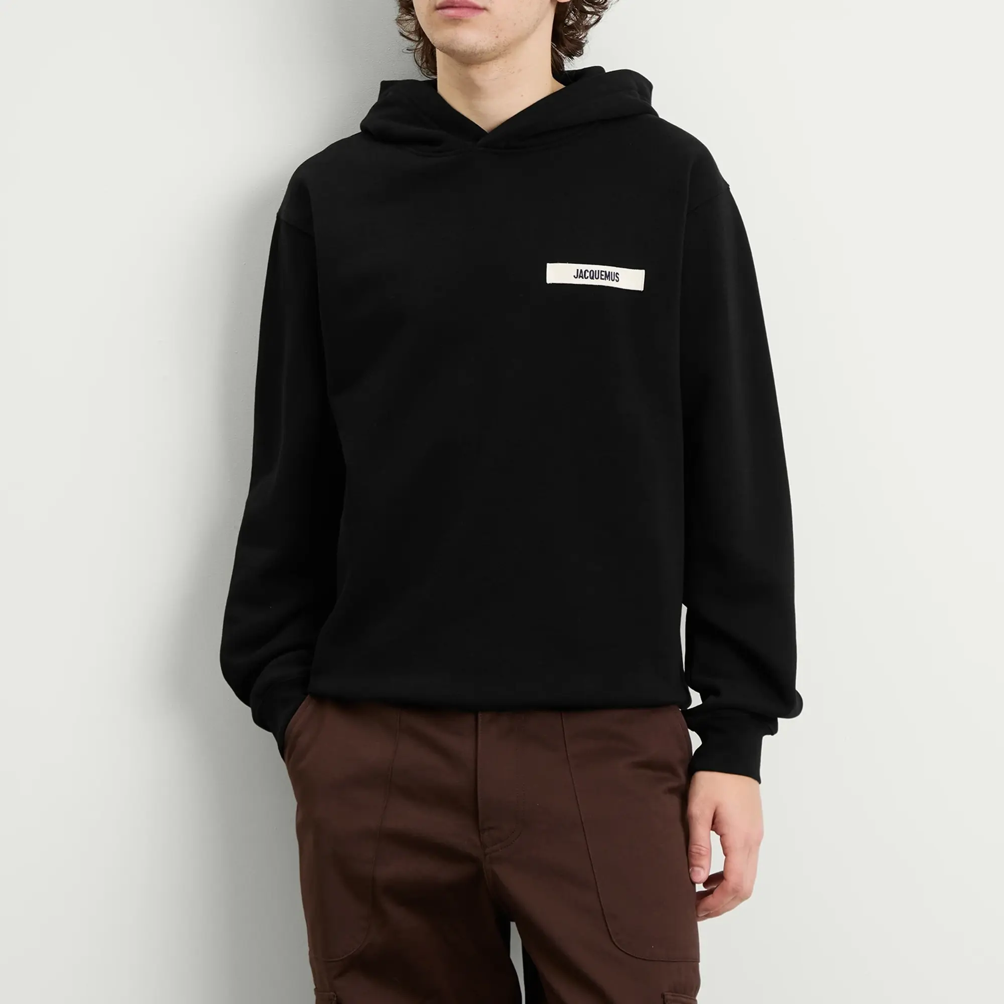 Jacquemus Men's Grosgrain Hoodie Black