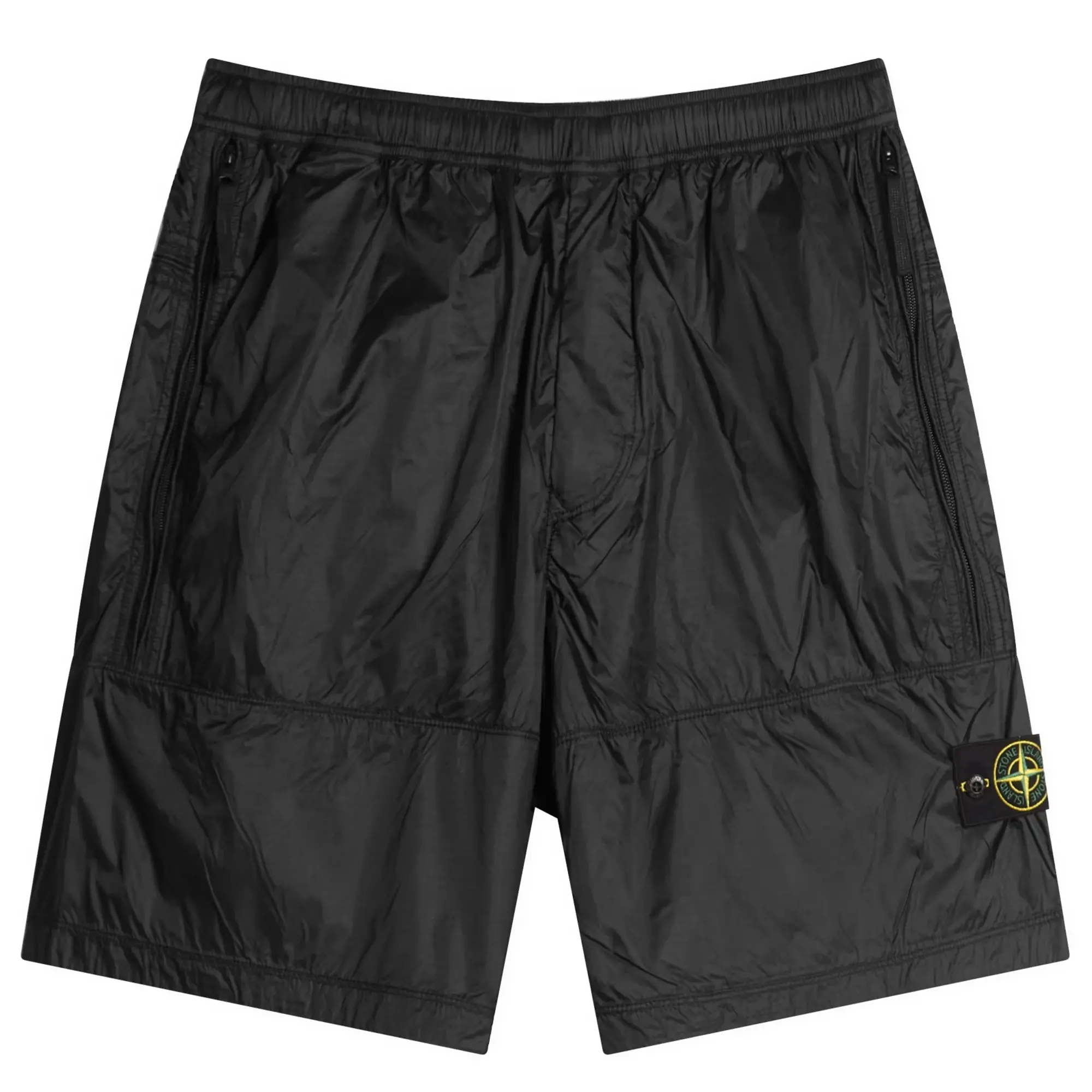 Stone Island Men's Ripstop Light Nylon Shorts Lead Grey