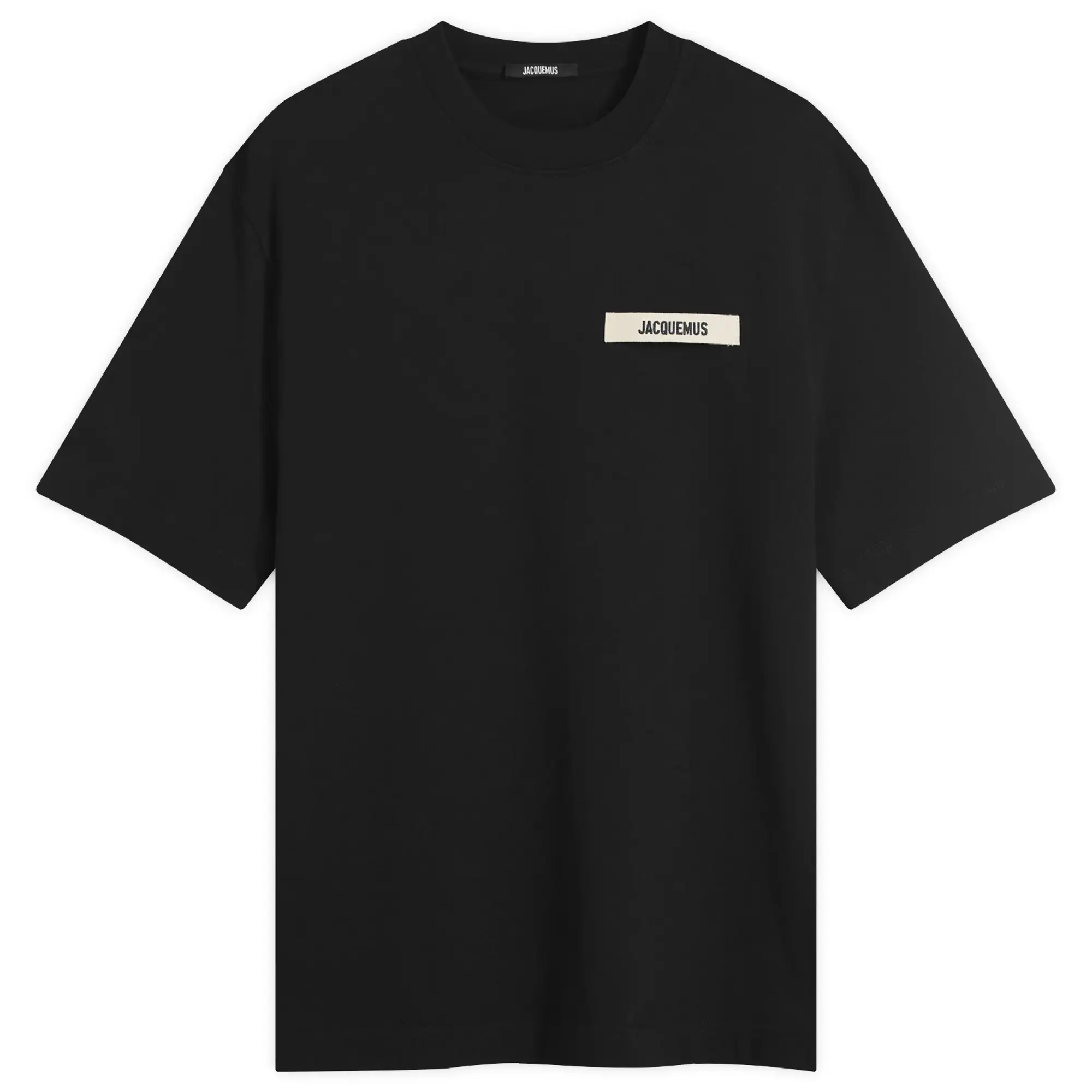 Jacquemus Men's Grosgrain Logo T-Shirt Black