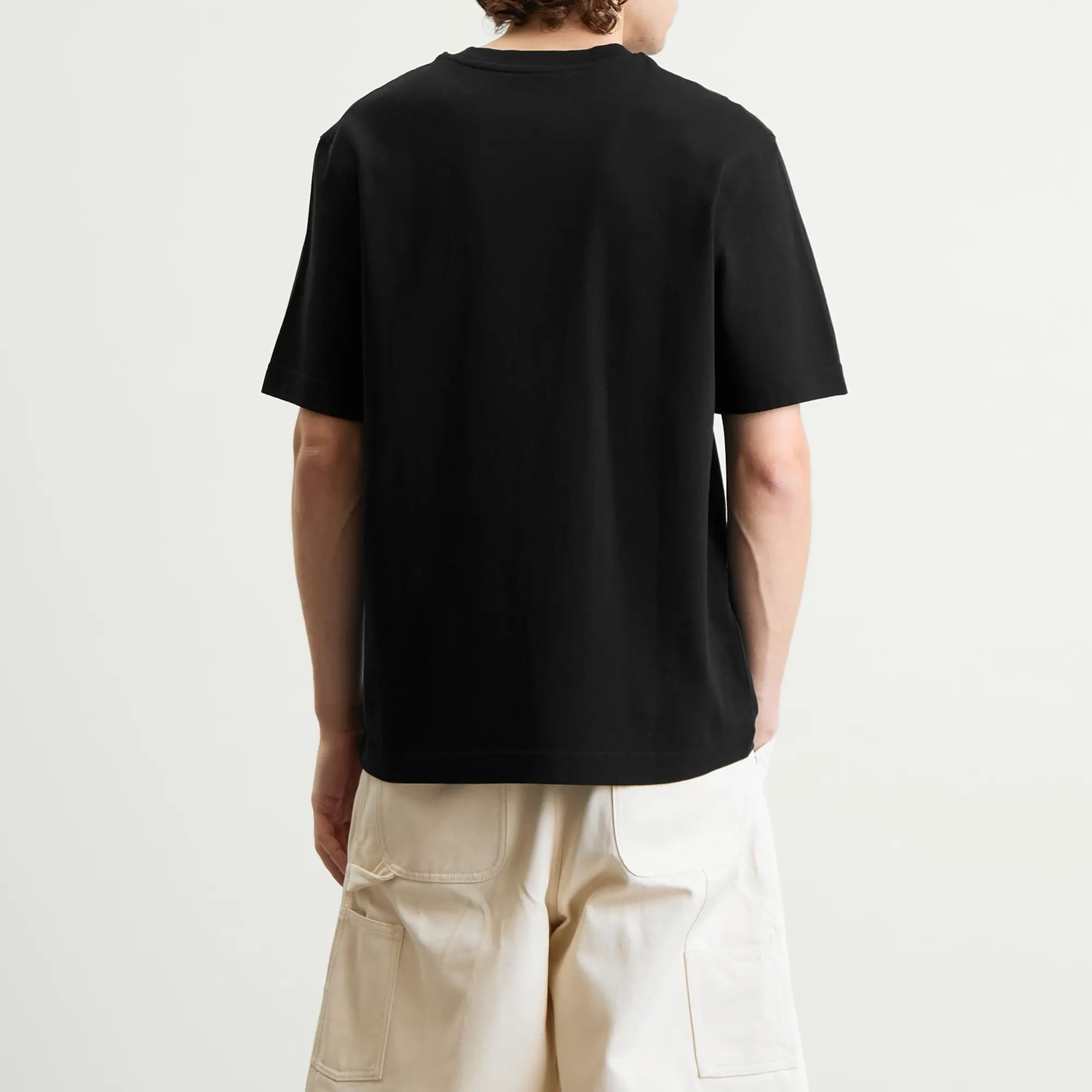 Jacquemus Men's Grosgrain Logo T-Shirt Black