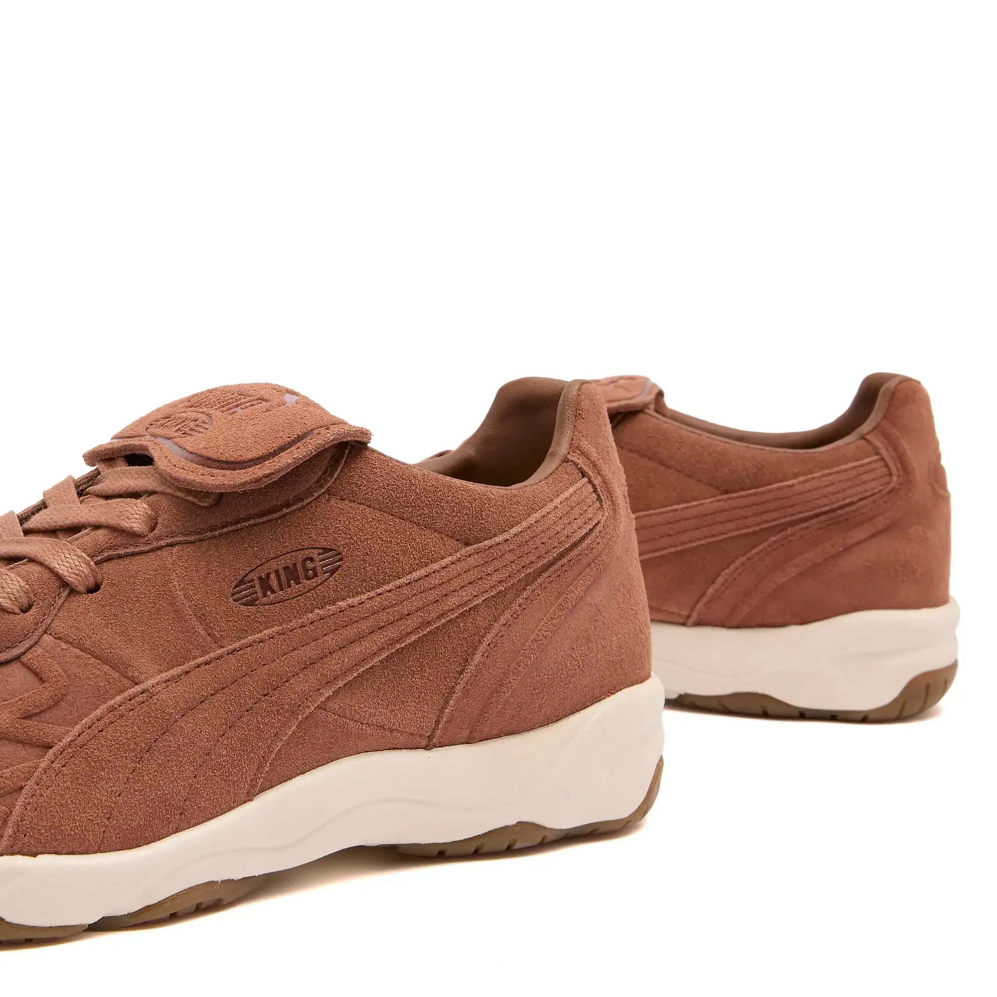 Puma King Indoor Clean Sneaker Brown Mushroom