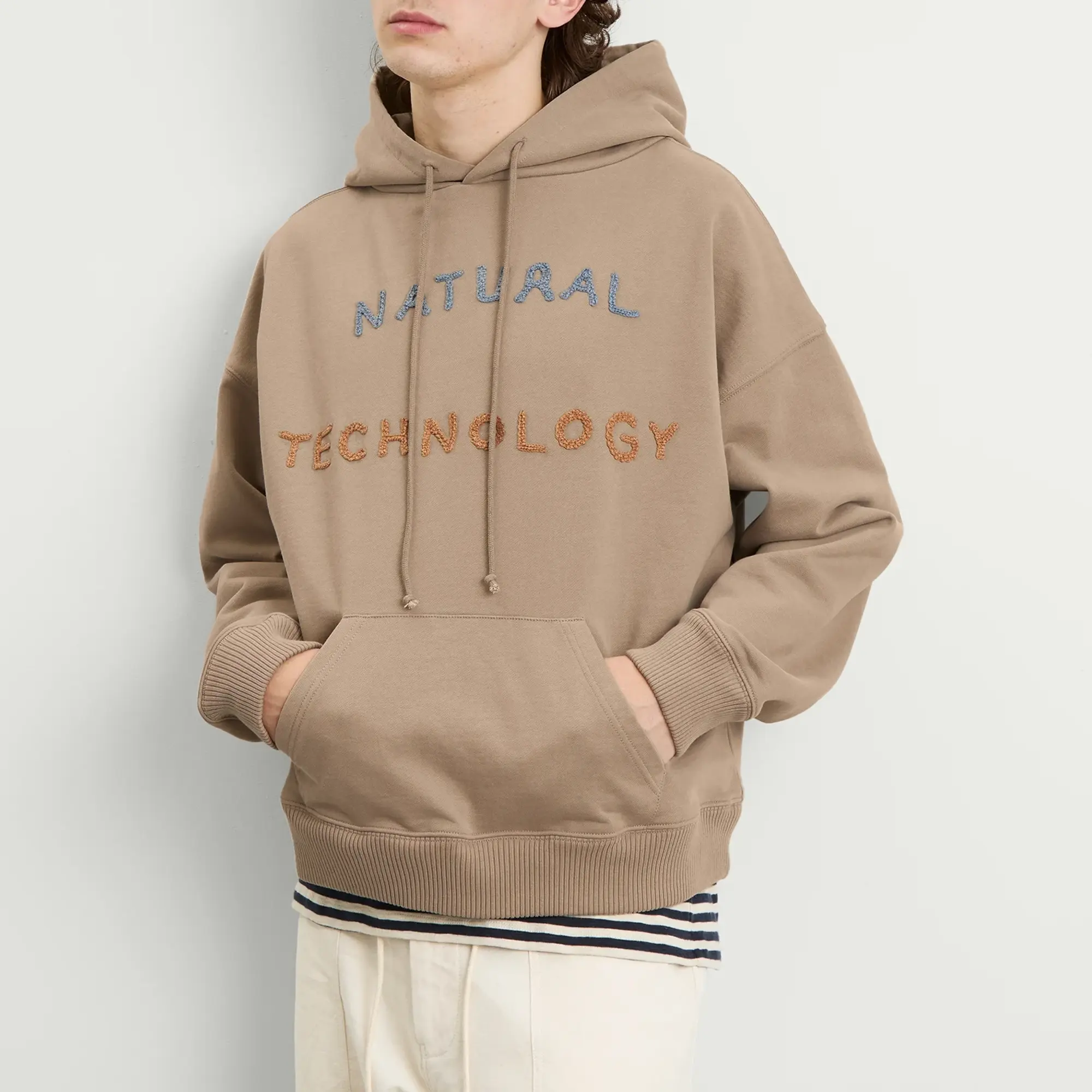 Story mfg. Men's Geo Hoodie Soft Grey