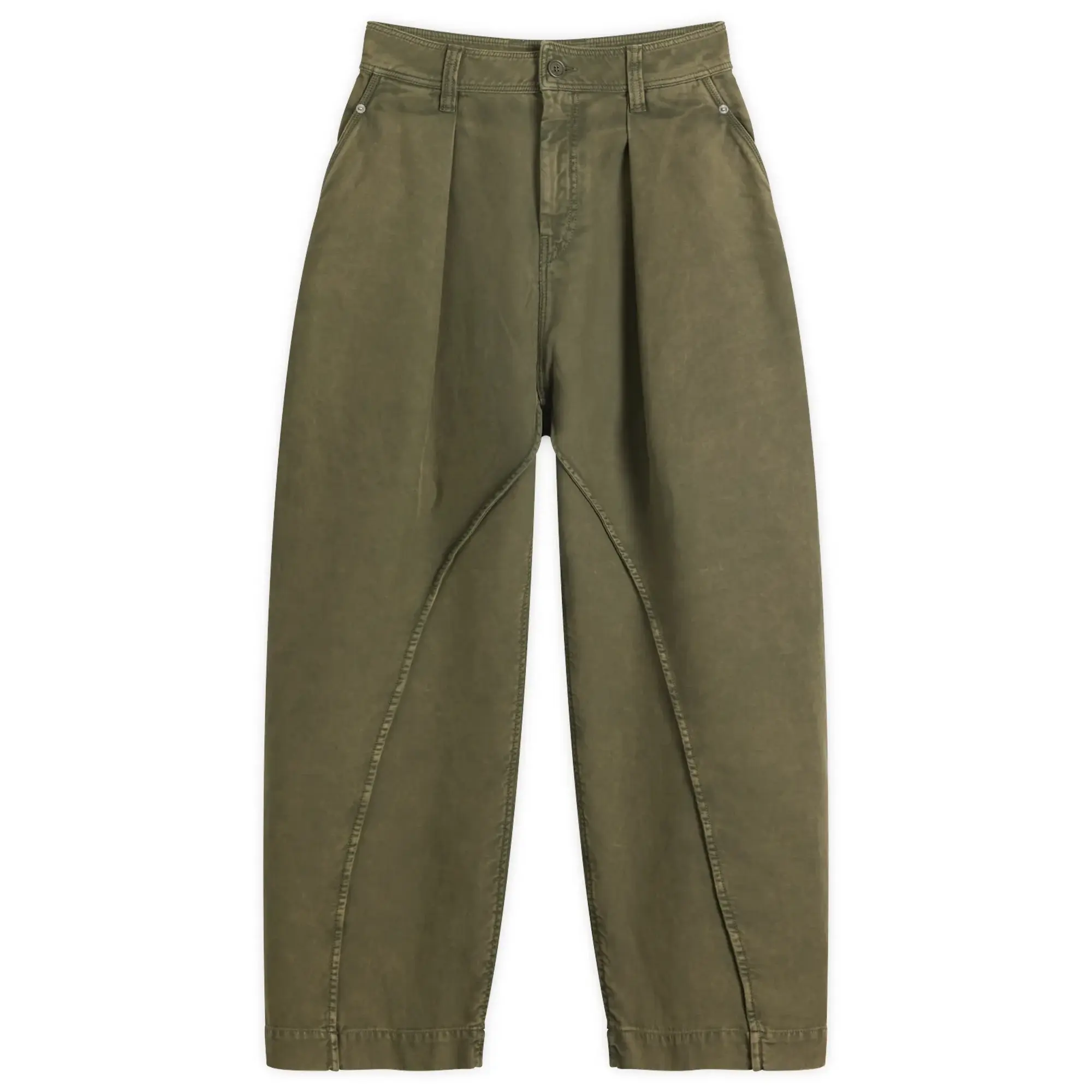 JW Anderson Women's Twisted Seam Trousers Olive