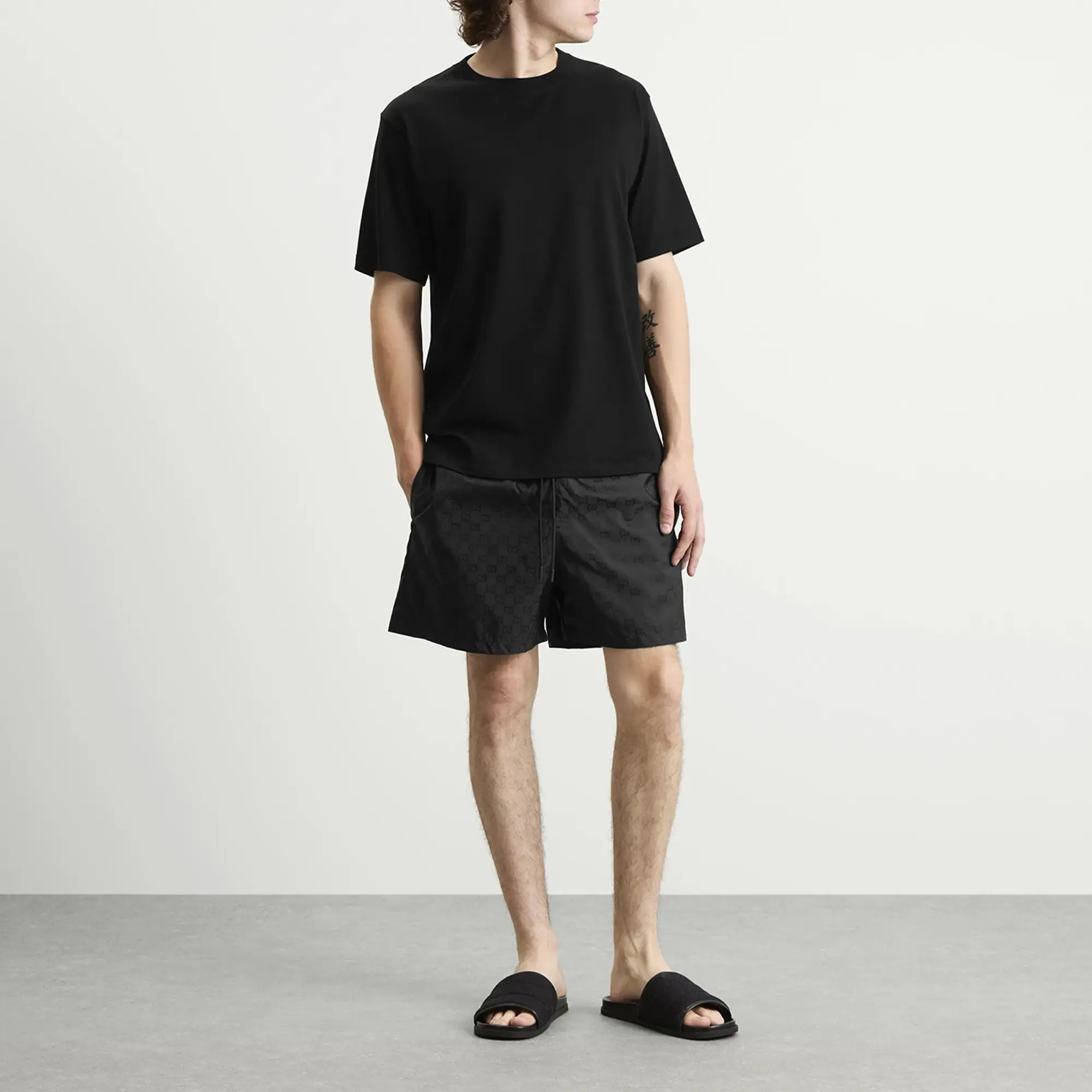 Gucci Men's Nylon GG Short Black