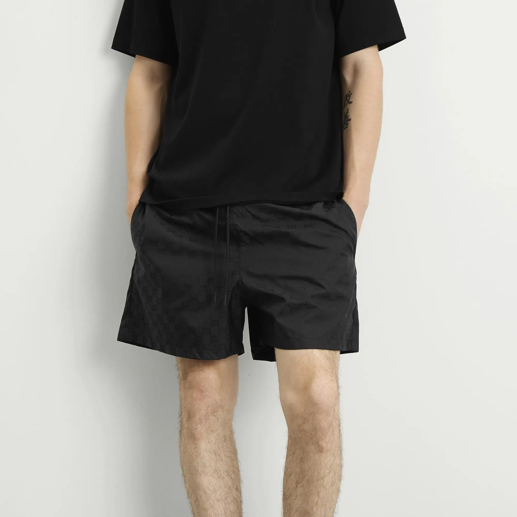 Gucci Men's Nylon GG Short Black