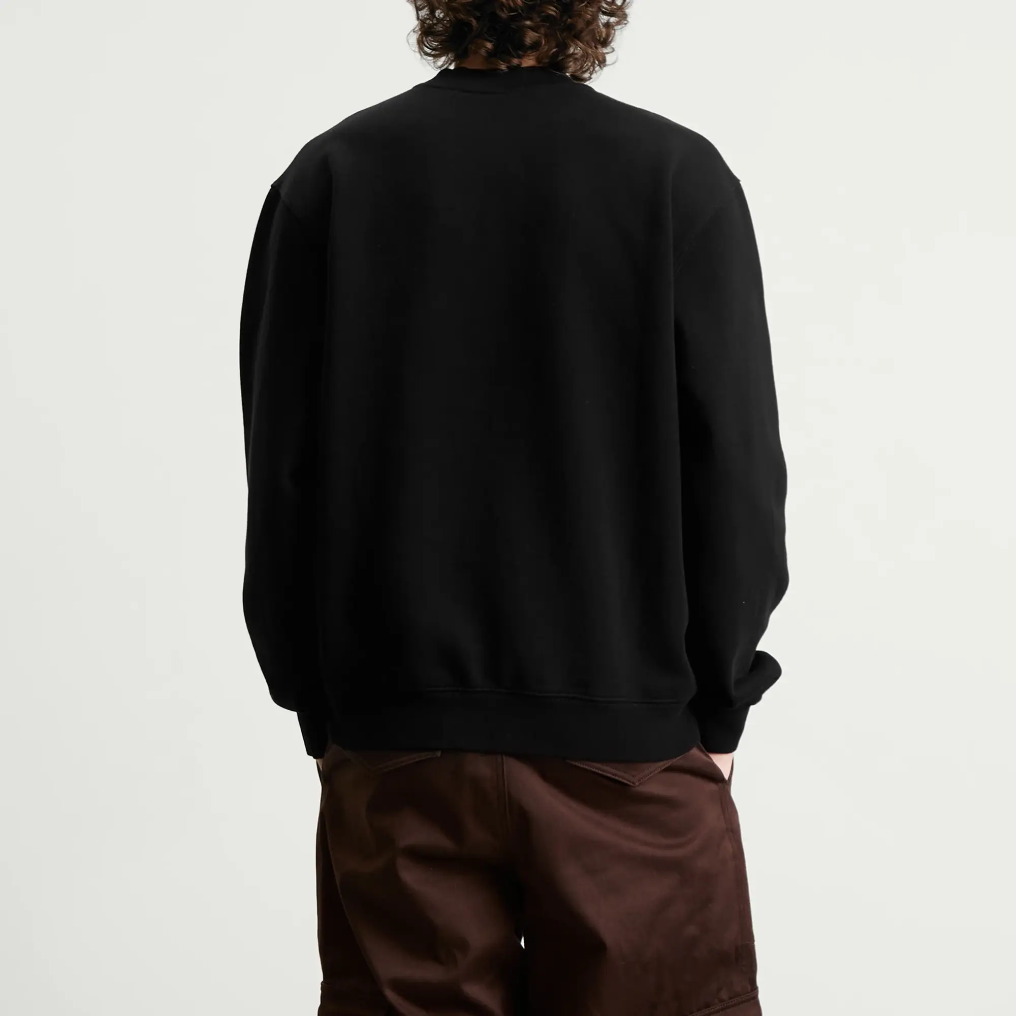 Jacquemus Men's Grosgrain Sweatshirt Black