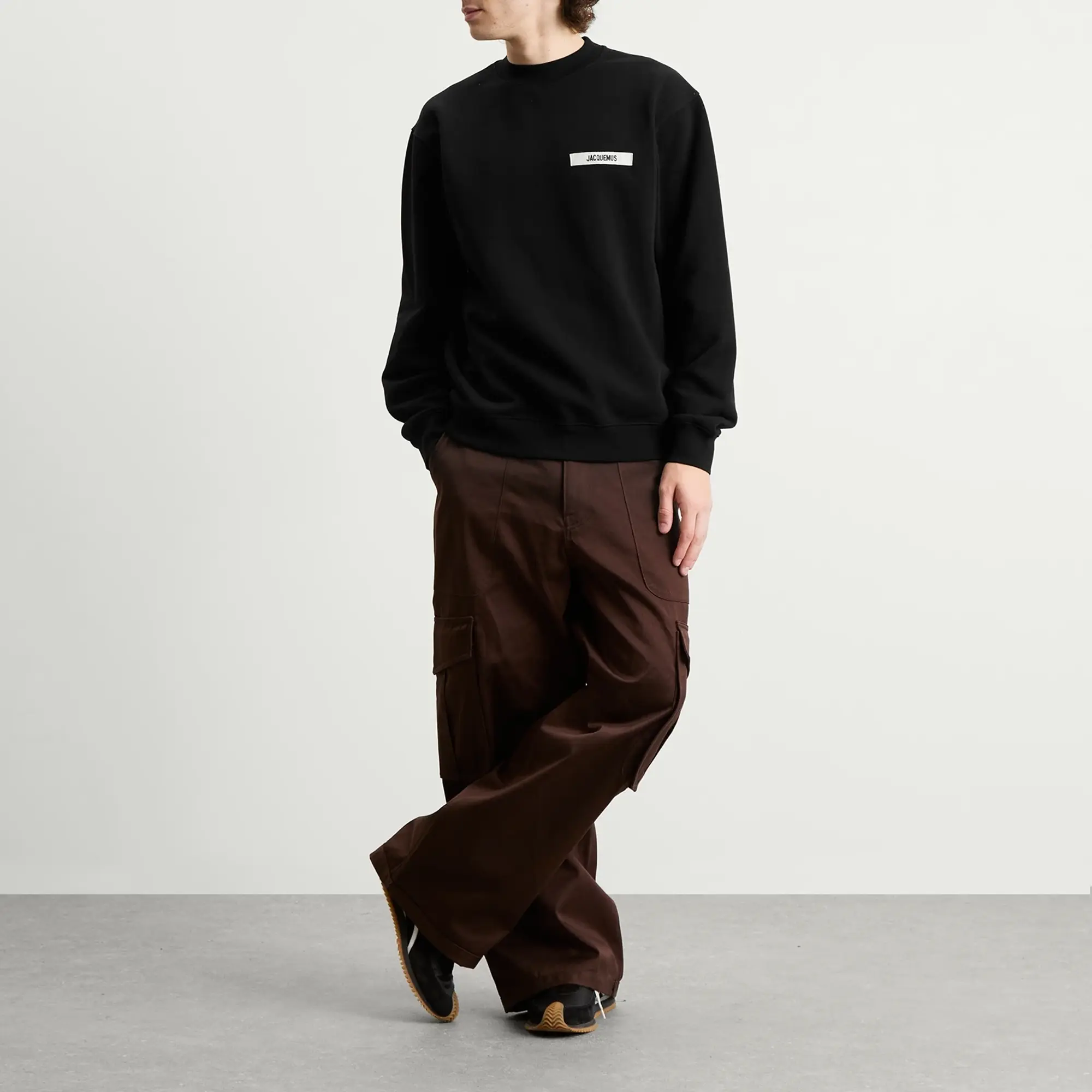 Jacquemus Men's Grosgrain Sweatshirt Black