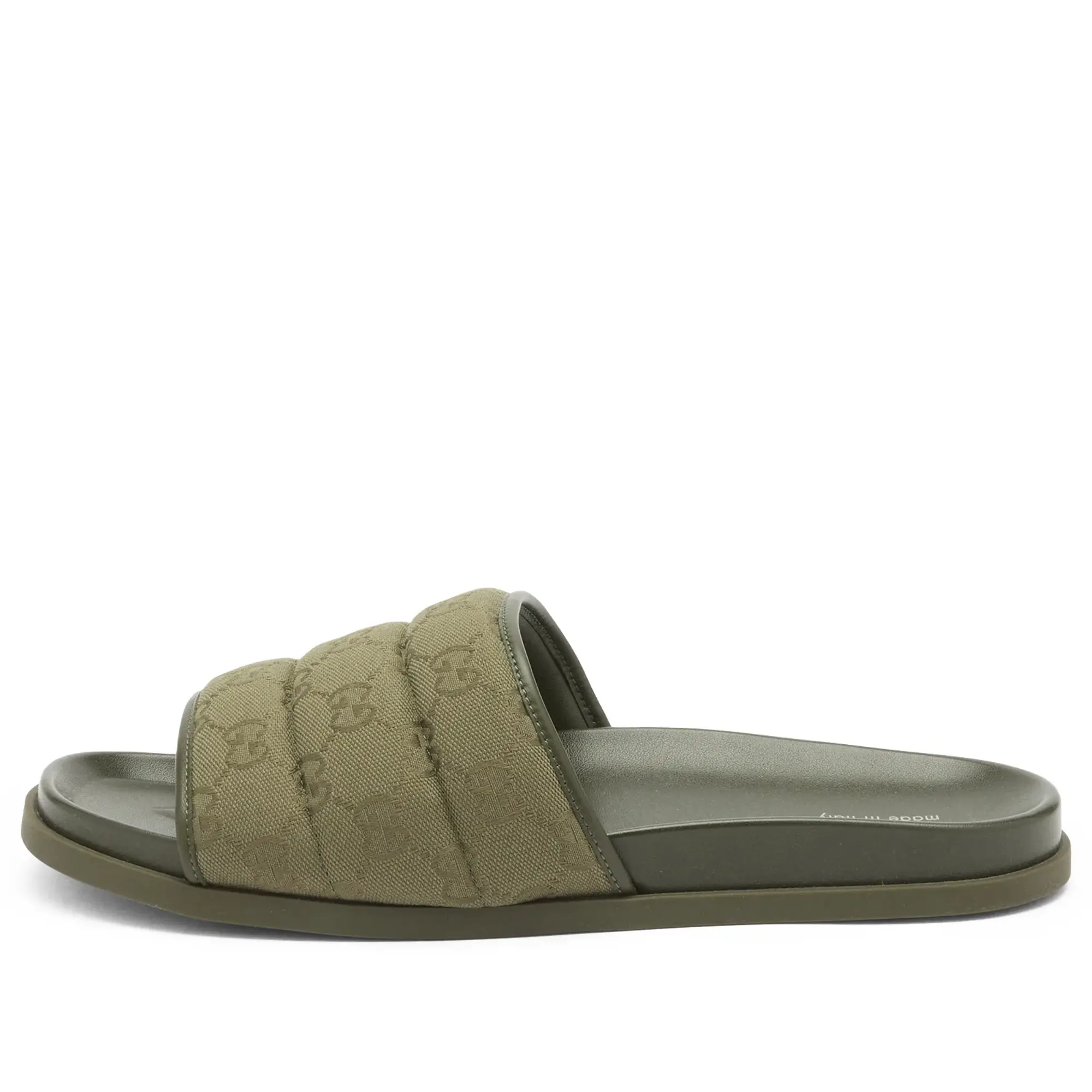 Gucci Men's Rhein Open Slide Green